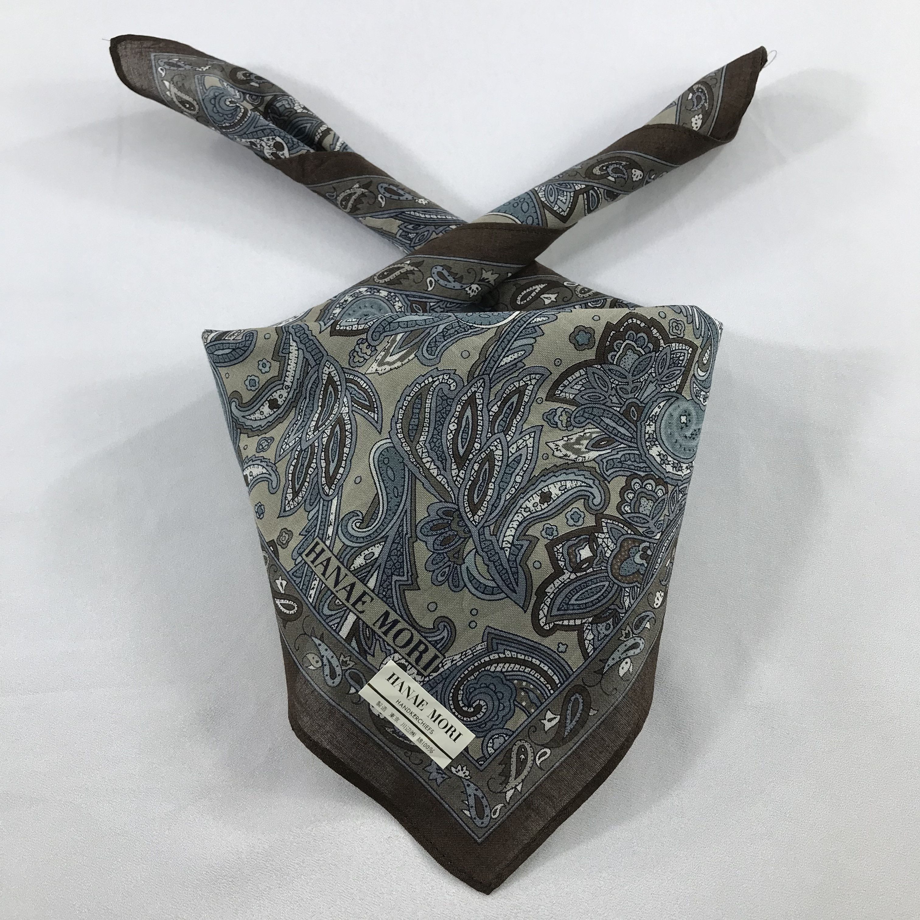 Hanae Mori × Vintage Hanae Mori Bandana / Handkerchief / Neckerchief - S2490 Size ONE SIZE - 3 Thumbnail