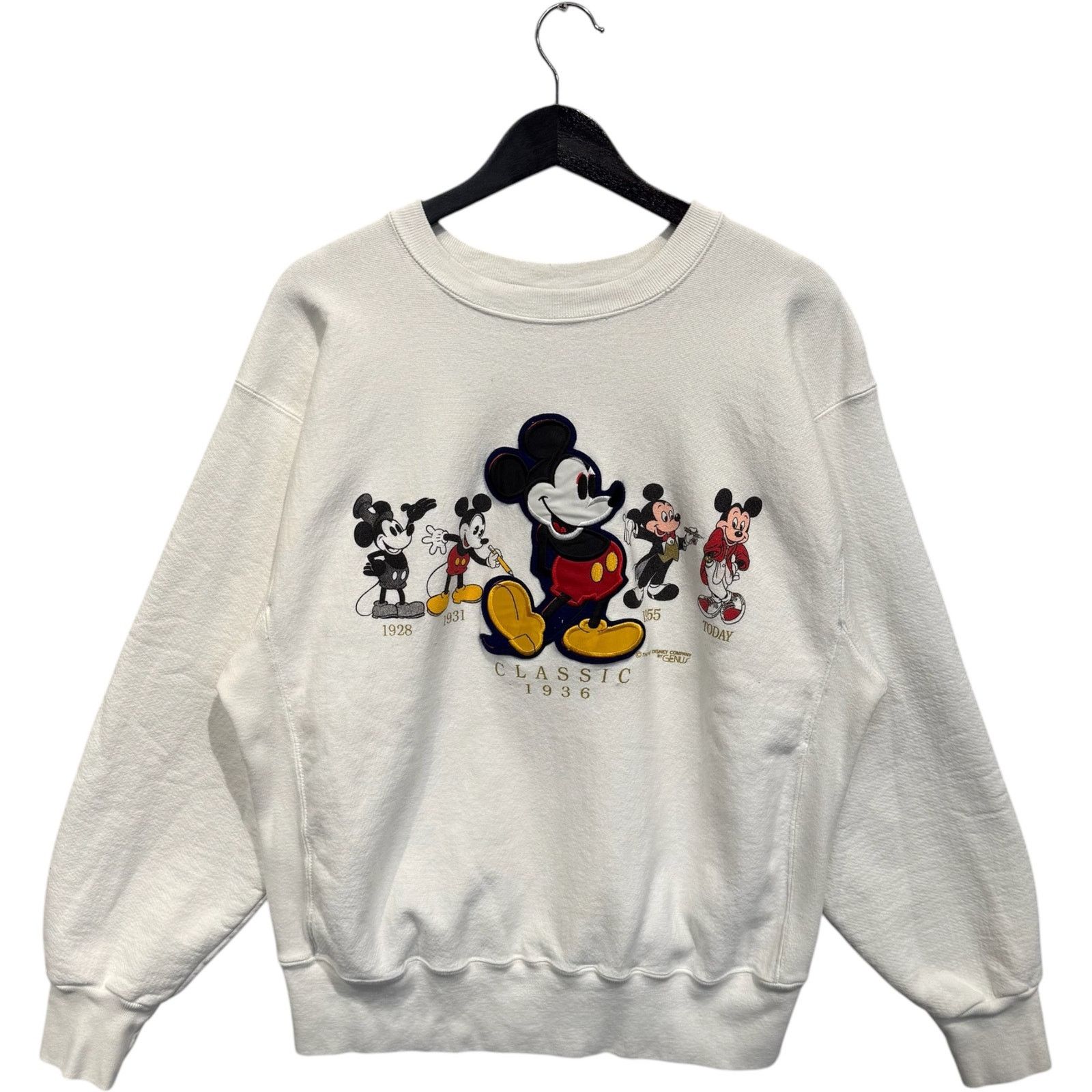 Vintage Vintage Disney Mickey Mouse Evolution Timeline Crewneck XL Size US XL / EU 56 / 4 - 1 Thumbnail