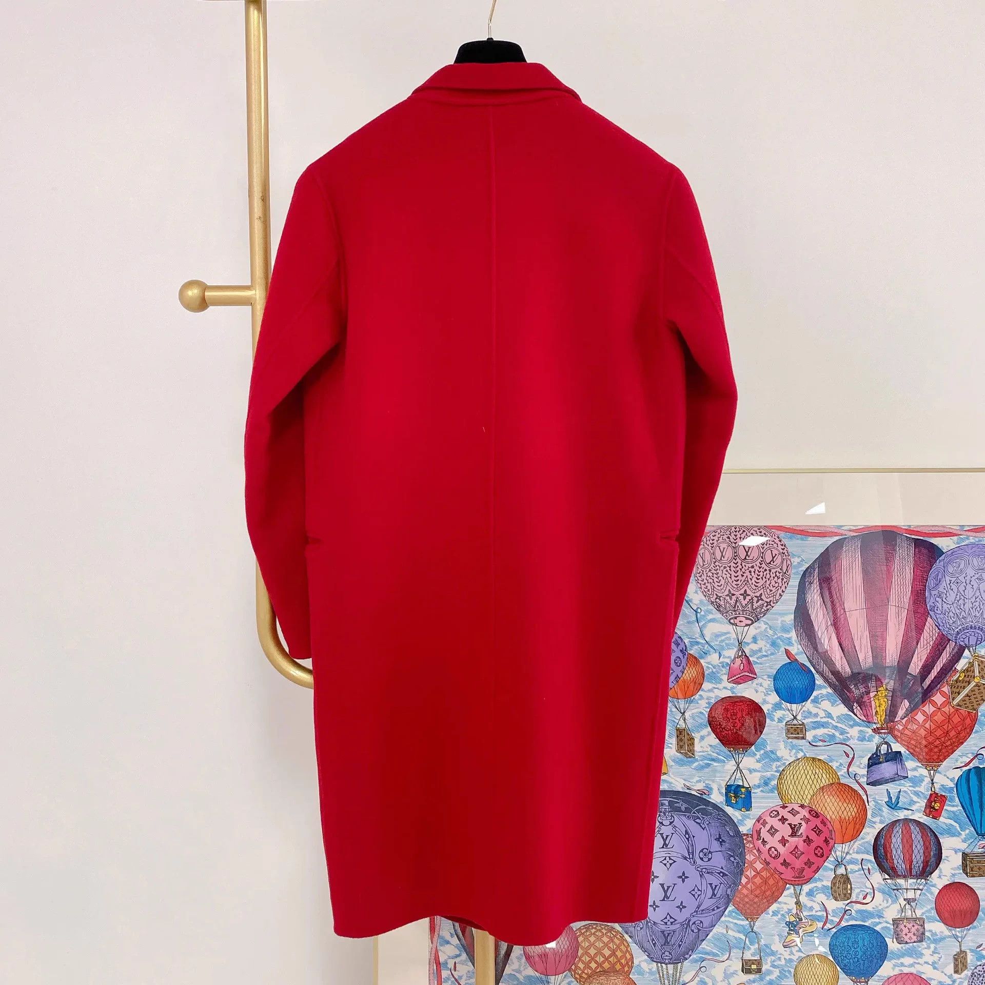 Sandro Sandro Red Wool Coat Size 36 Size XS / US 0-2 / IT 36-38 - 2 Thumbnail