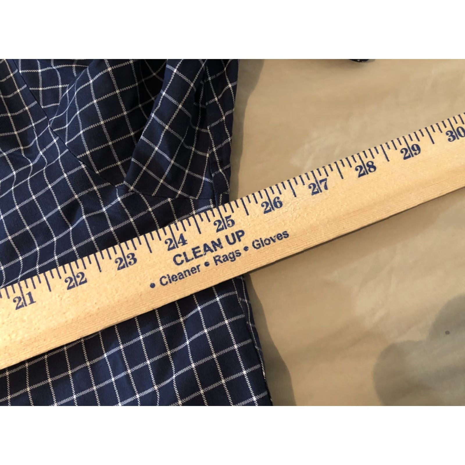 Brooks Brothers VINTAGE? (No) Brooks Brothers Dress Shirt L Mens Cotton Blue Button-Down Navy Large Shirt Men Size 42R - 6 Thumbnail