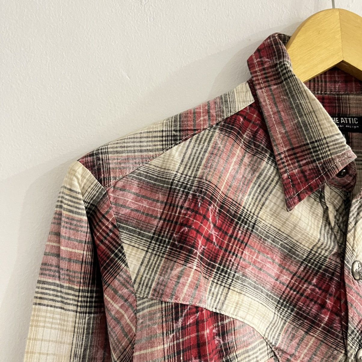 In The Attic In The Attic Western Fit Plaid Button Up Size US S / EU 44-46 / 1 - 4 Thumbnail