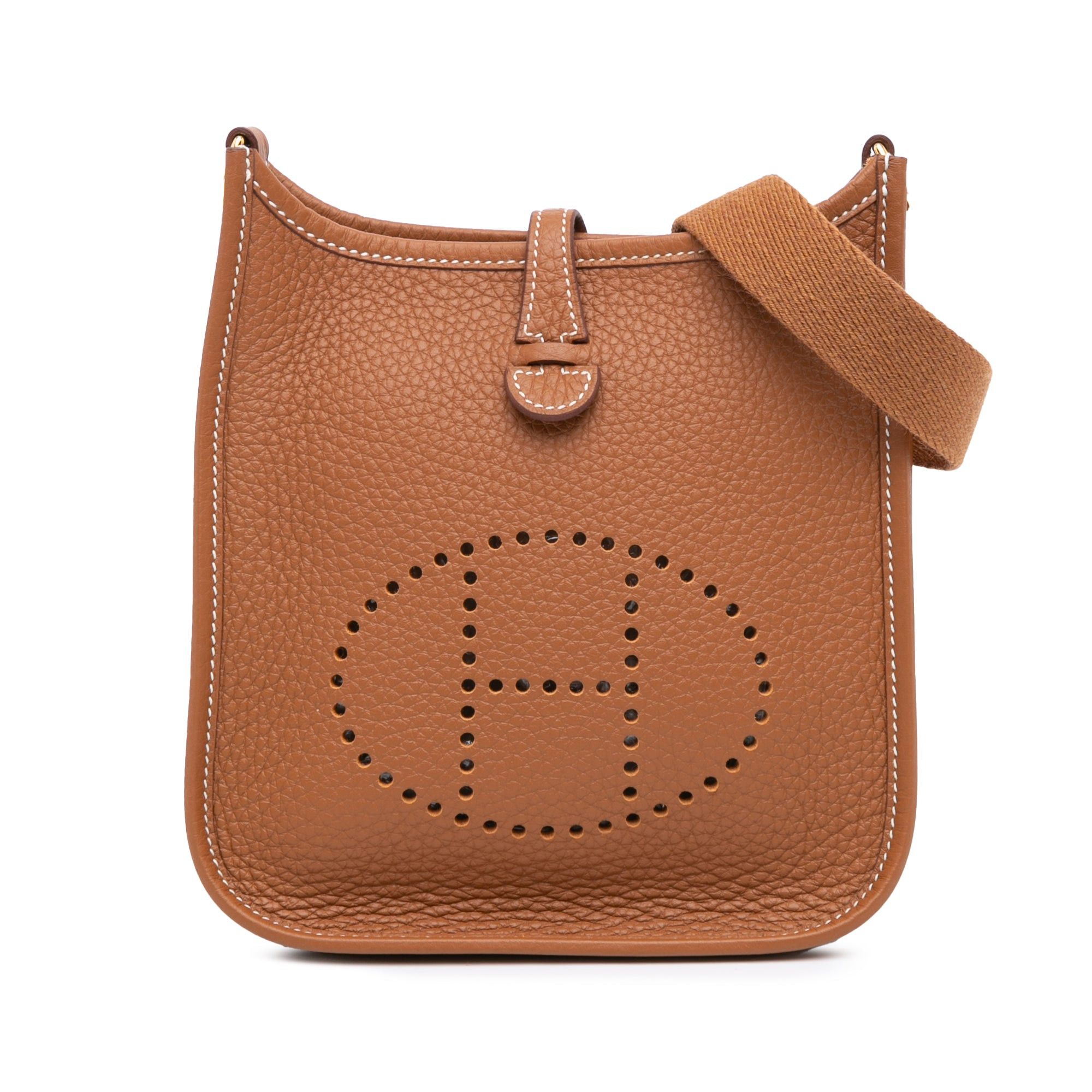 Hermes Hermès Clemence Evelyne I TPM Brown Size ONE SIZE - 1 Thumbnail