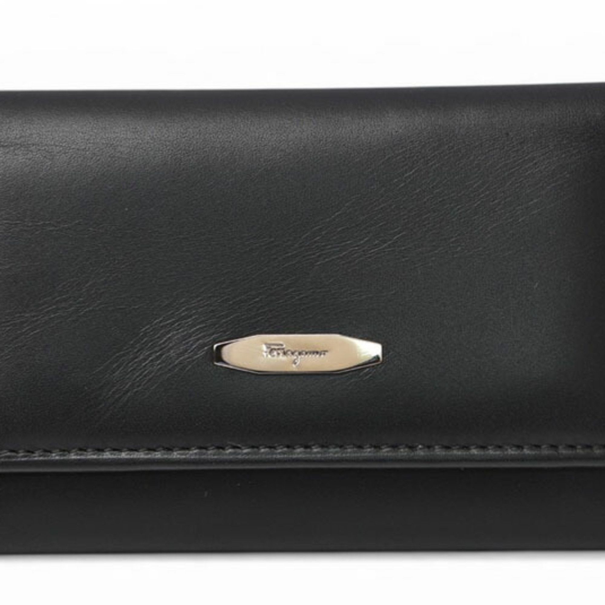 Salvatore Ferragamo Unused Salvatore Ferragamo Key Case Holder, Leather, Black, 22.8150 Size ONE SIZE - 1 Thumbnail