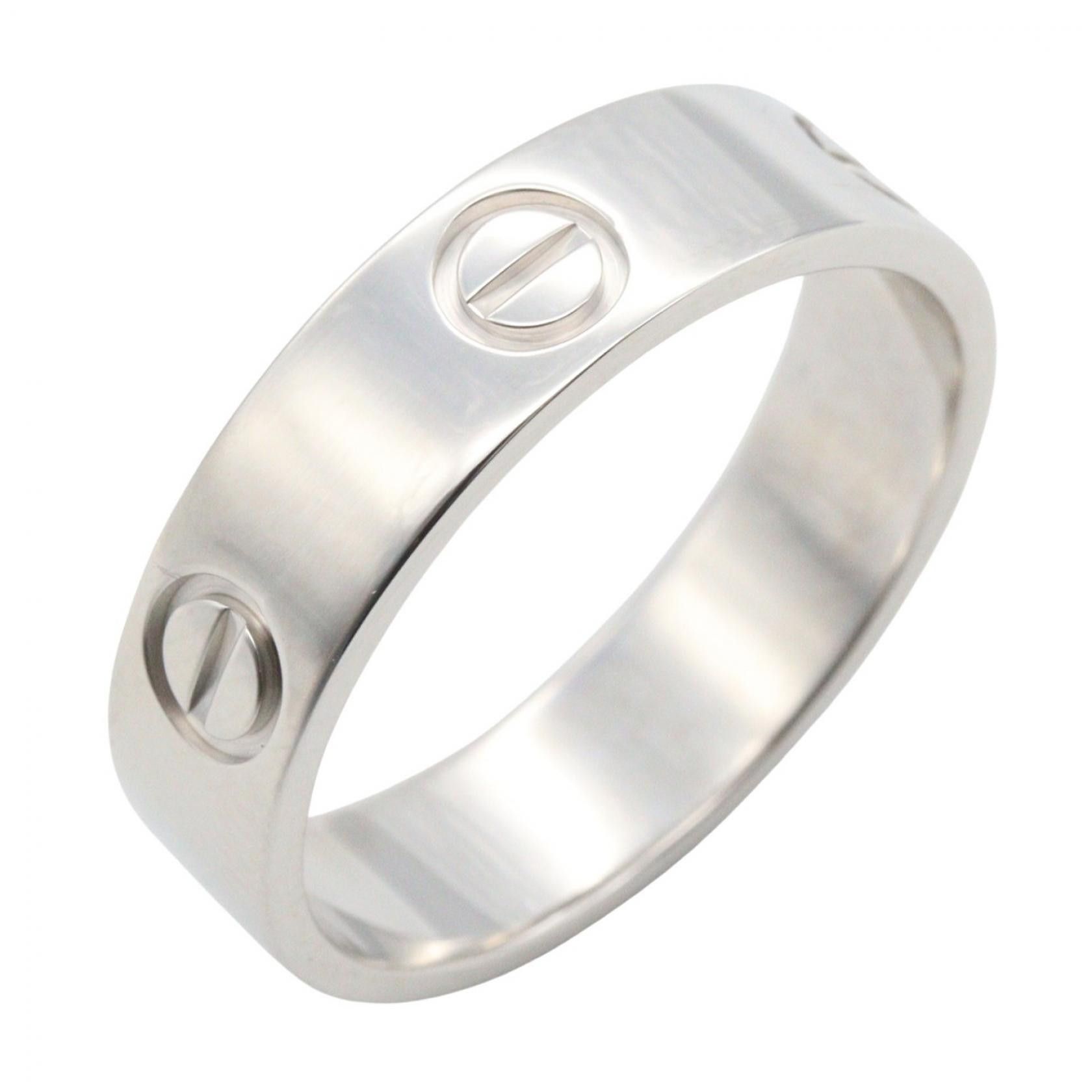 Cartier Cartier Cartier Love Au750 White Gold Ring Size 18 Precious Metal Ring B4084700 DUTY FREE for USA Size ONE SIZE - 1 Thumbnail