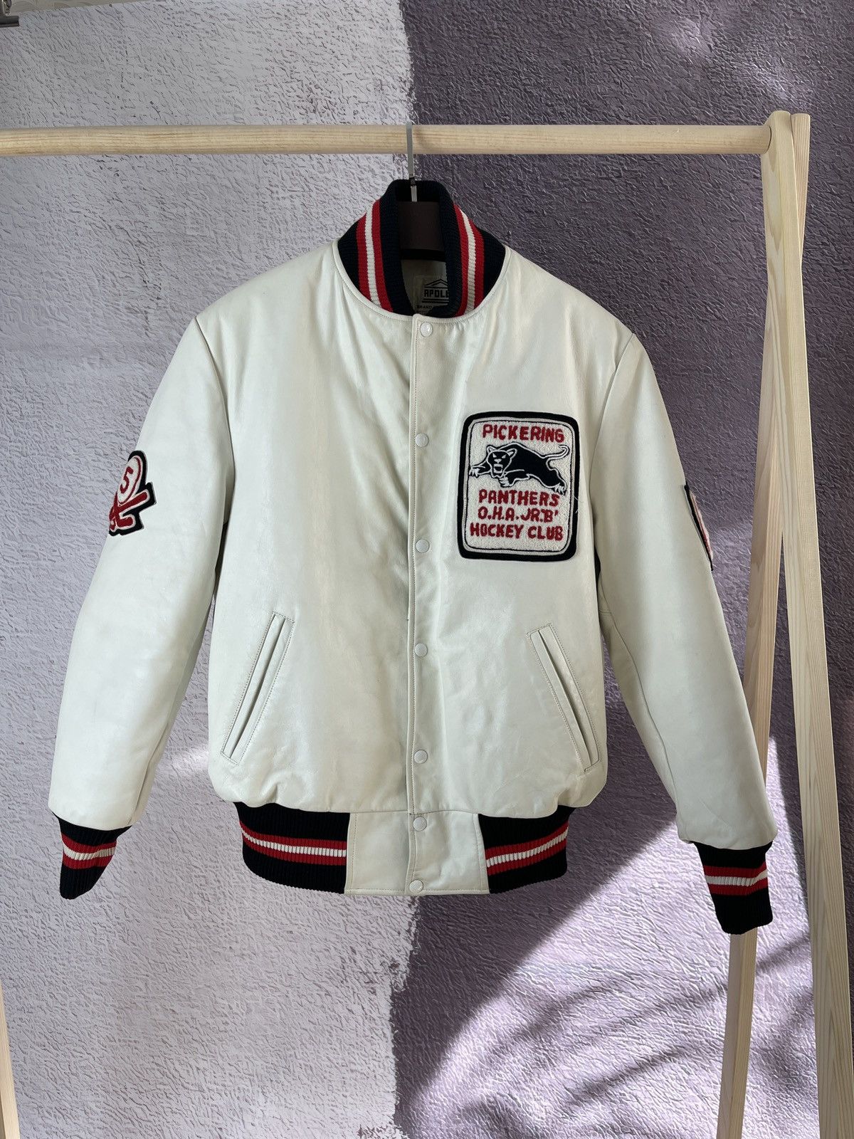 Apollo Apollo leather vintage 90s varsity jacket panthers hockey Size US L / EU 52-54 / 3 - 2 Thumbnail