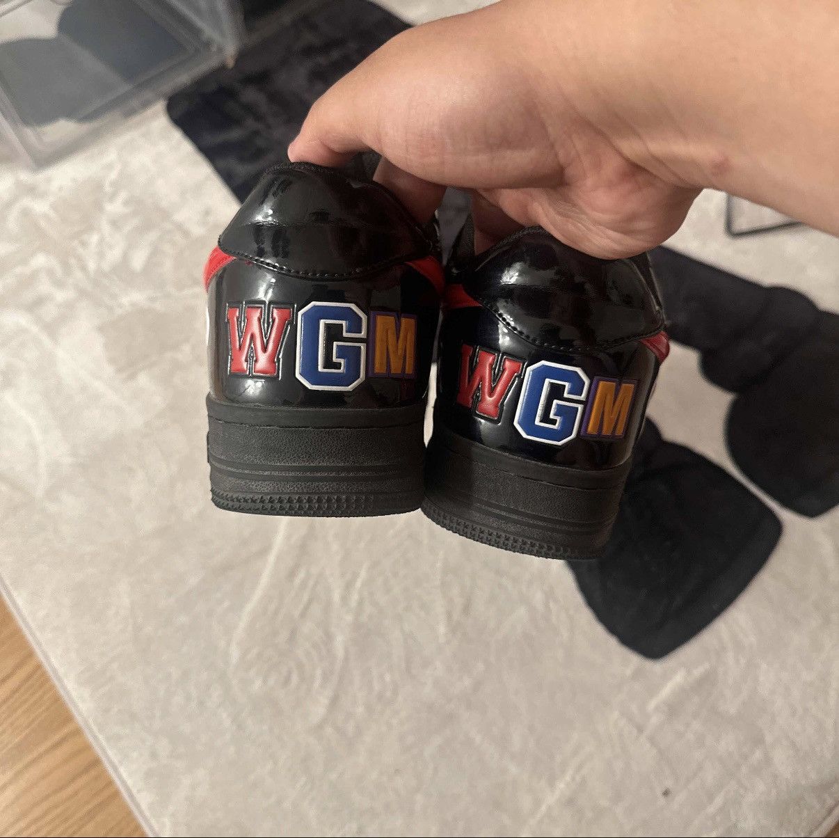 Bape Bapesta low black shark face Size US 10 / EU 43 - 6 Thumbnail