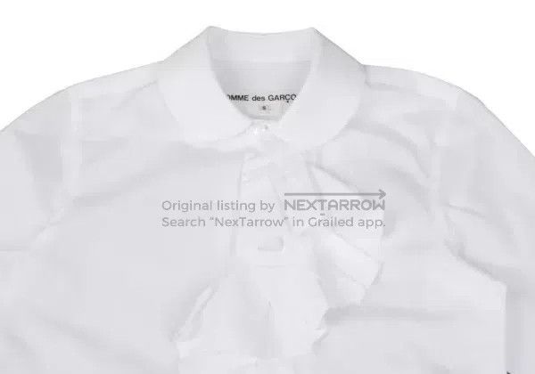 Comme des Garcons Comme des Garcons White vintage lace-trimmed shirt top Size S / US 4 / IT 40 - 4 Thumbnail