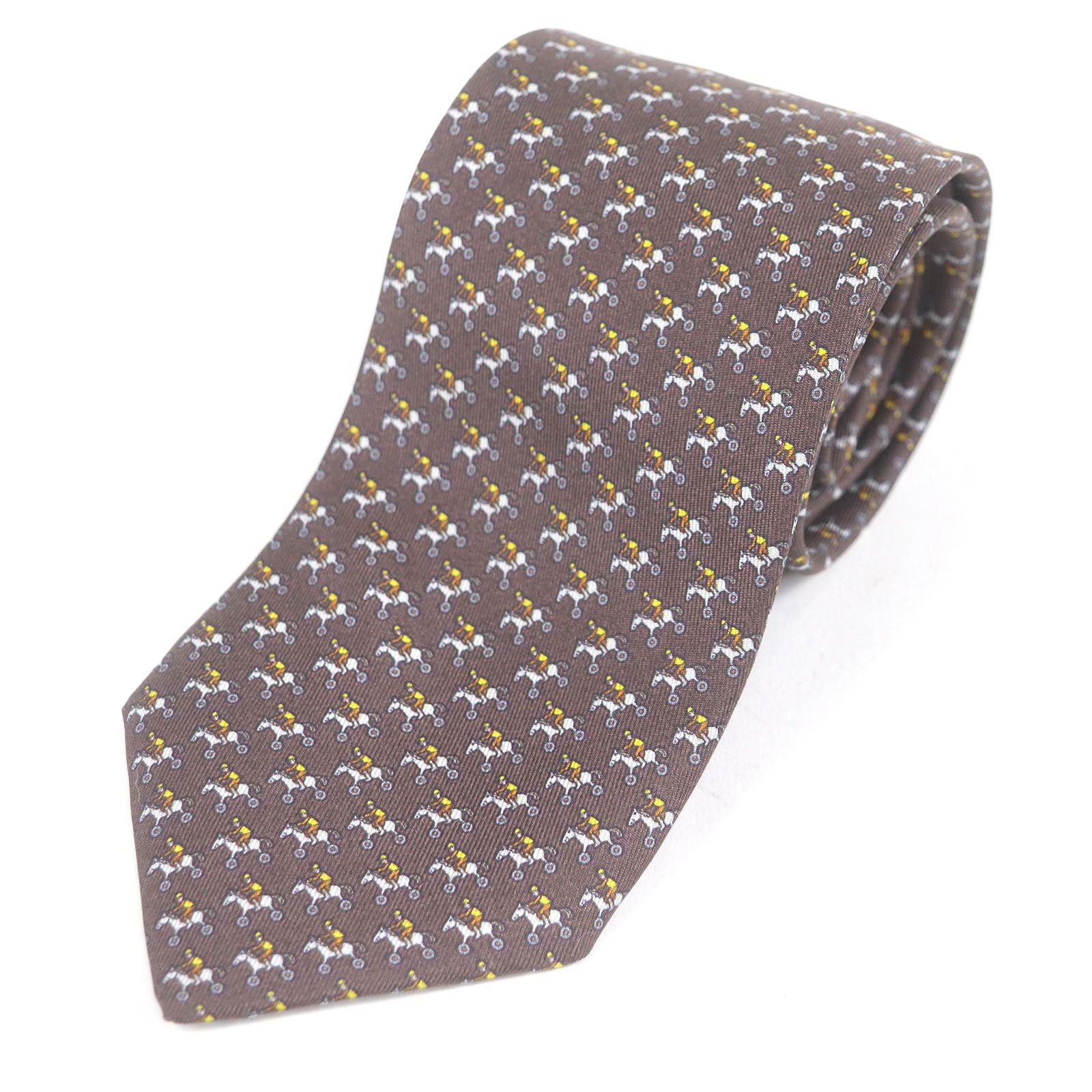 Hermes Hermes Hermes Jockey & Toy Horse Silk Tie Others Necktie DUTY FREE for USA Size ONE SIZE - 1 Thumbnail