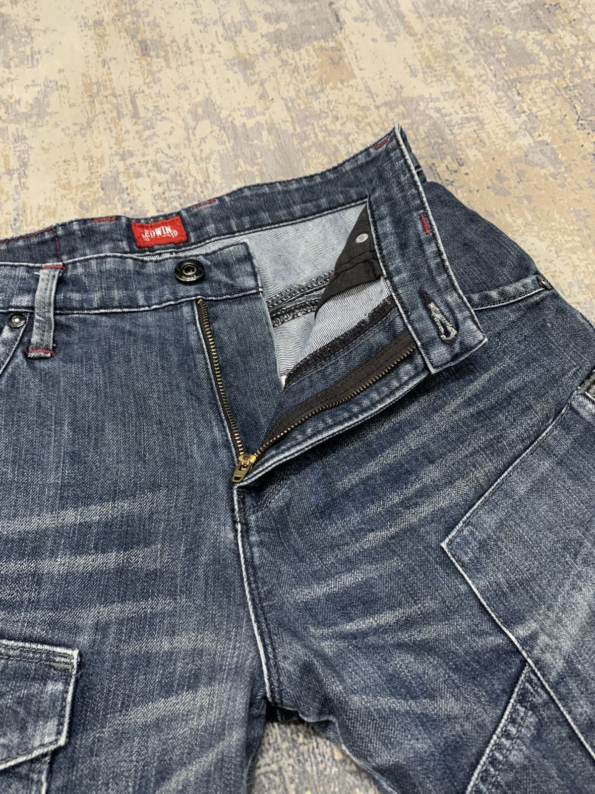 If Six Was Nine Edwin Blue Trip Multipocket Tactical Undercover Style Pants Size US 29 - 6 Thumbnail