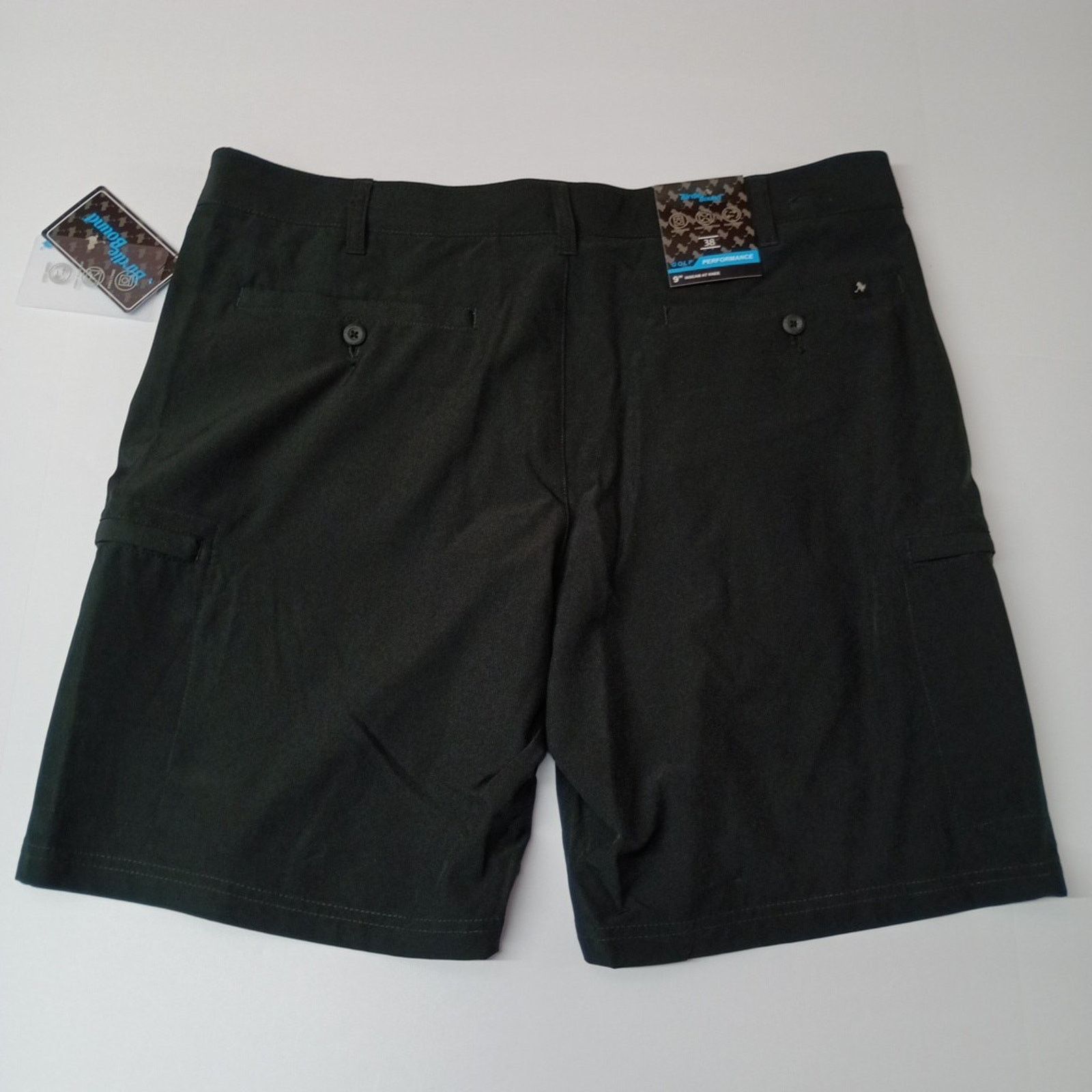 Other Birdie Bound Cargo Shorts Mens 38x9 Black Stretch Flex Waist Size US 38 / EU 54 - 5 Thumbnail