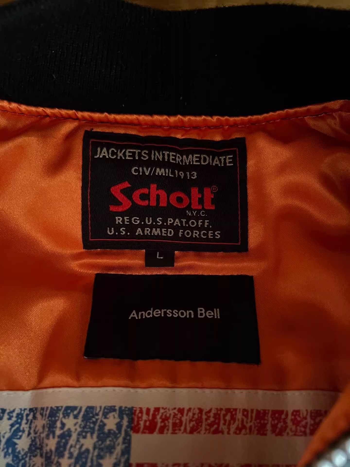 Schott Schott x Anderson Bell MA1 Jacket Size US L / EU 52-54 / 3 - 8 Thumbnail