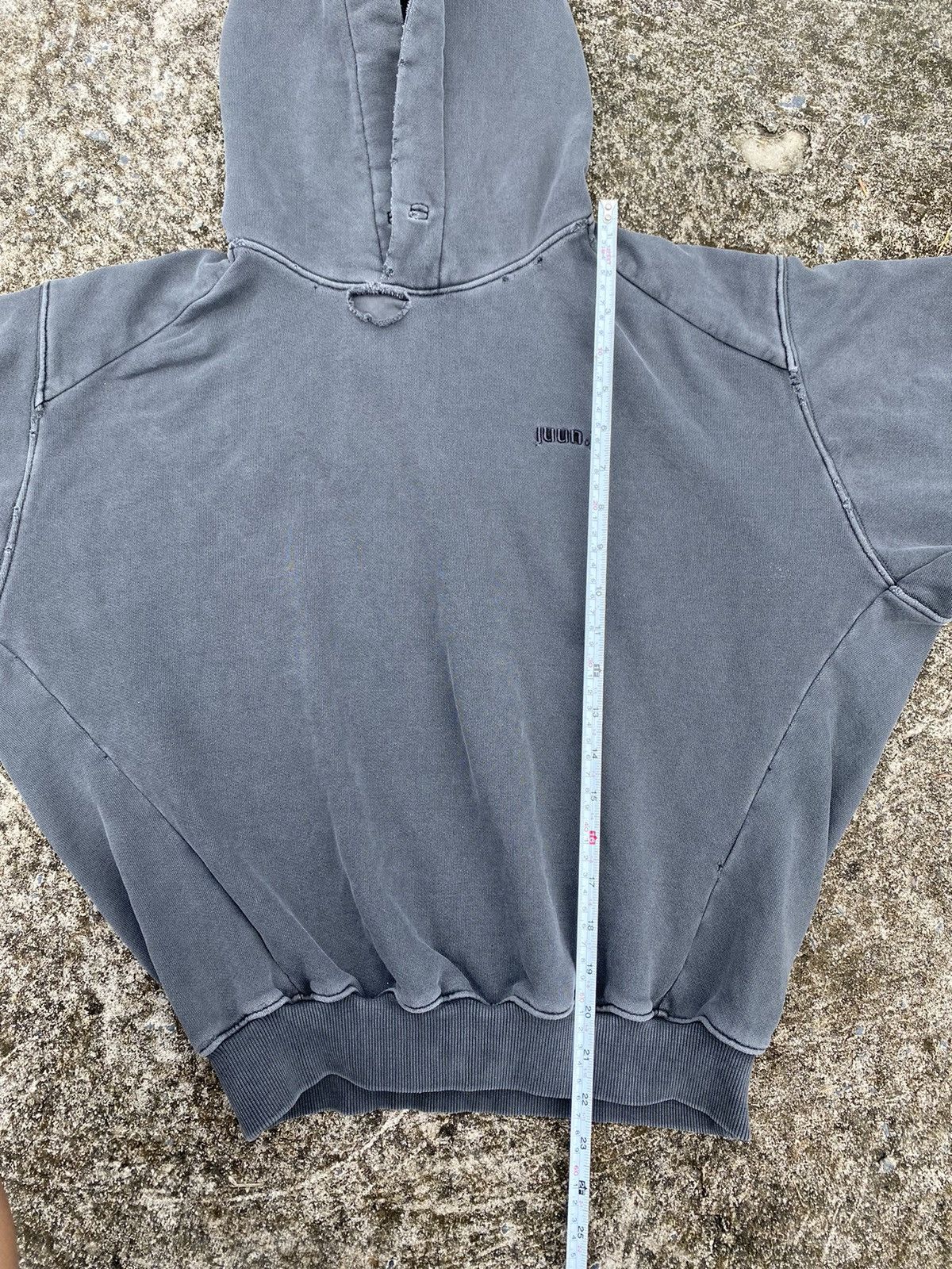 Juun.J Juun.j Distressed + Sunfaded Boxy Cut Hoodie Size US M / EU 48-50 / 2 - 19 Thumbnail