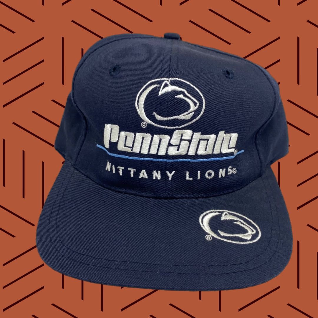 Penn Penn State Natty Lions Hat Cap Snapback Navy Blue Twins Enterprise Embroidered Size ONE SIZE - 1 Thumbnail