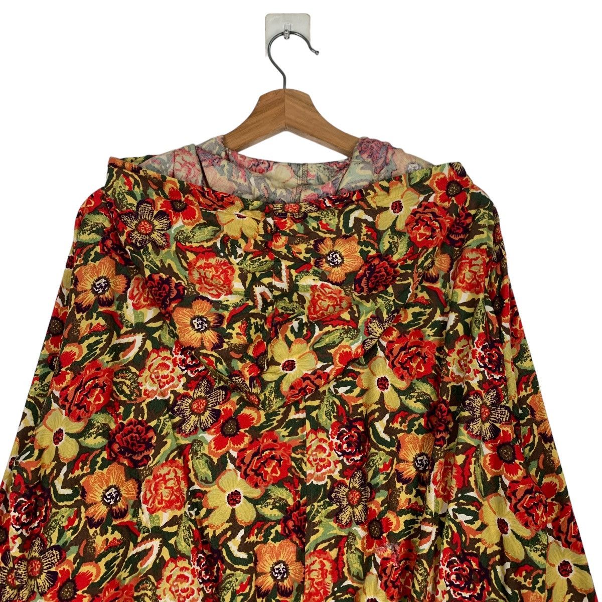 Japanese Brand HI-TECH Florals Design Zipper Hoodie Jacket #0877-C39 Size M / US 6-8 / IT 42-44 - 9 Thumbnail