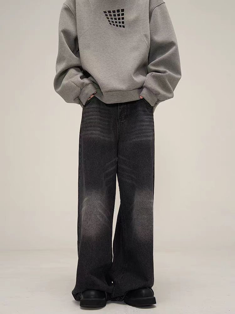 Street Hip Hop Washed Loose Jeans