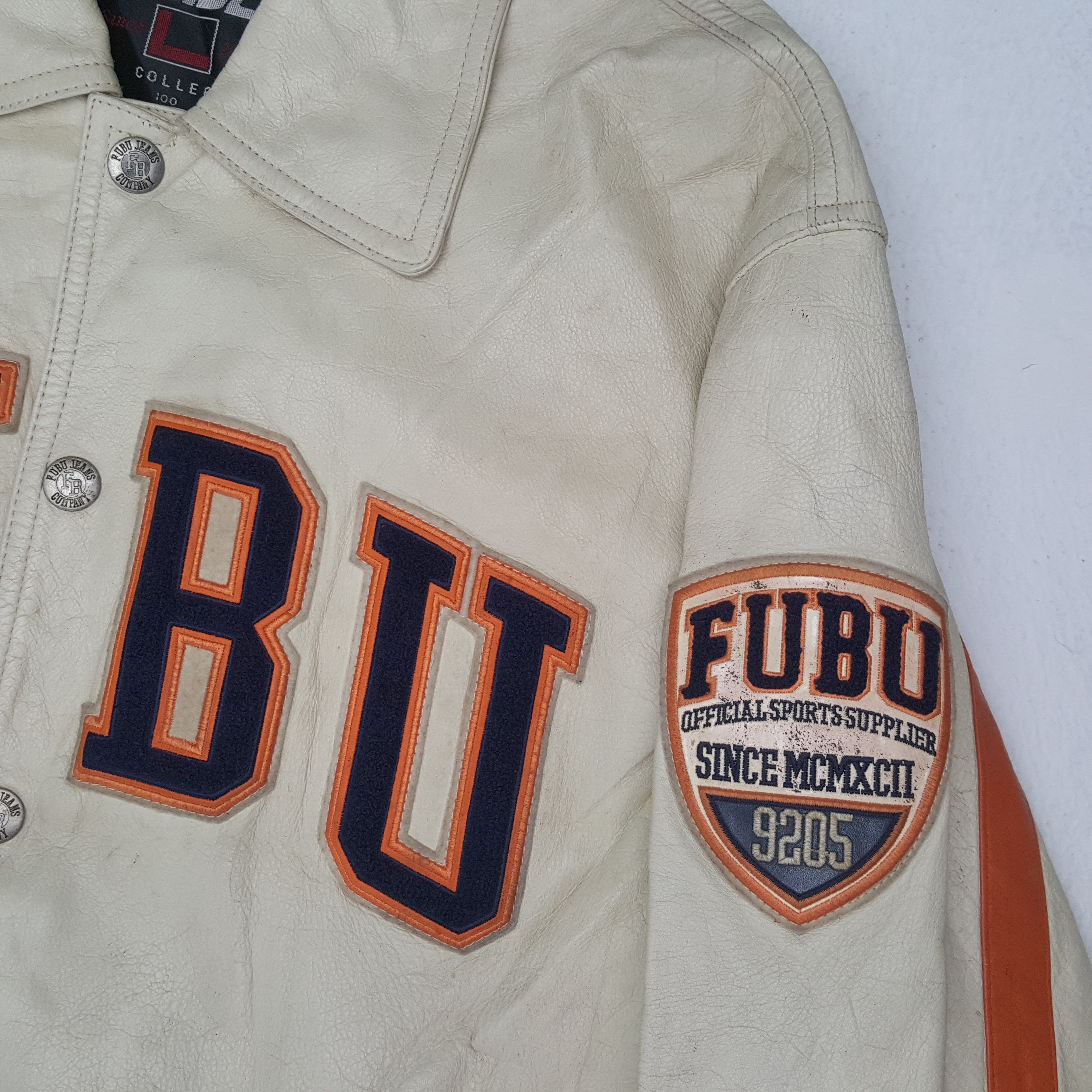 Fubu FUBU Streetwear Style Leather Jacket C286N4 Size US L / EU 52-54 / 3 - 8 Thumbnail