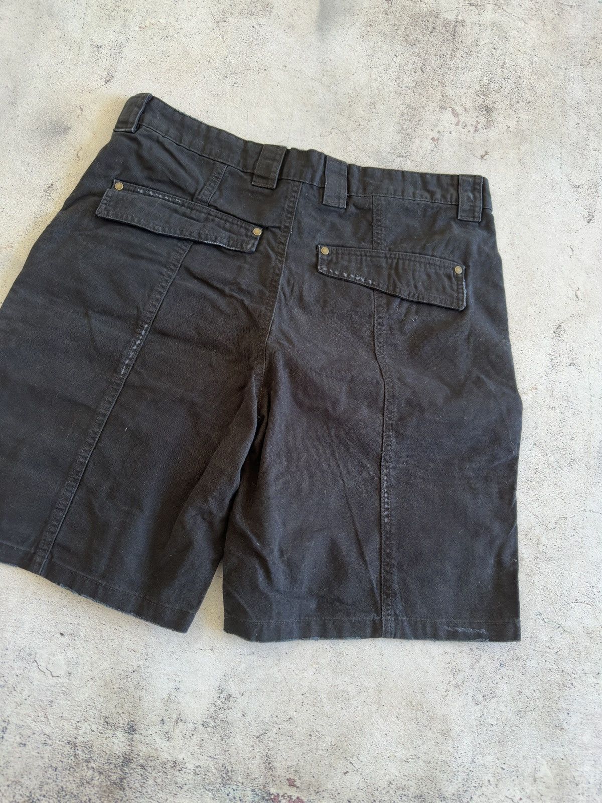 Zara Zara Black Cotton Cargo Shorts Size 31 Size US 31 - 6 Thumbnail