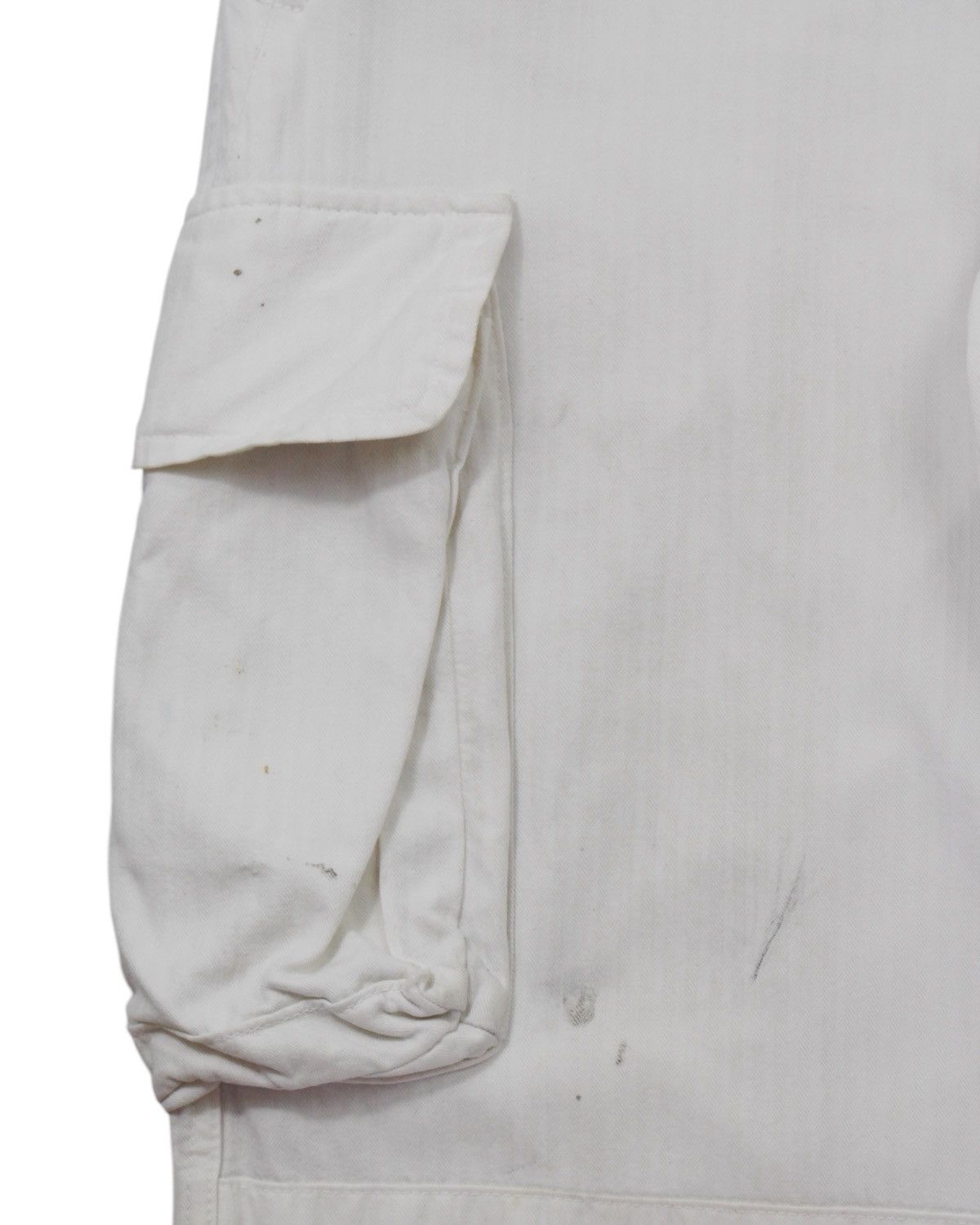 Japanese Brand × Johnbull × Vintage 2000S JOHNBULL HEAVY WHITE UTILITY CARGO PANTS Size US 30 / EU 46 - 7 Thumbnail