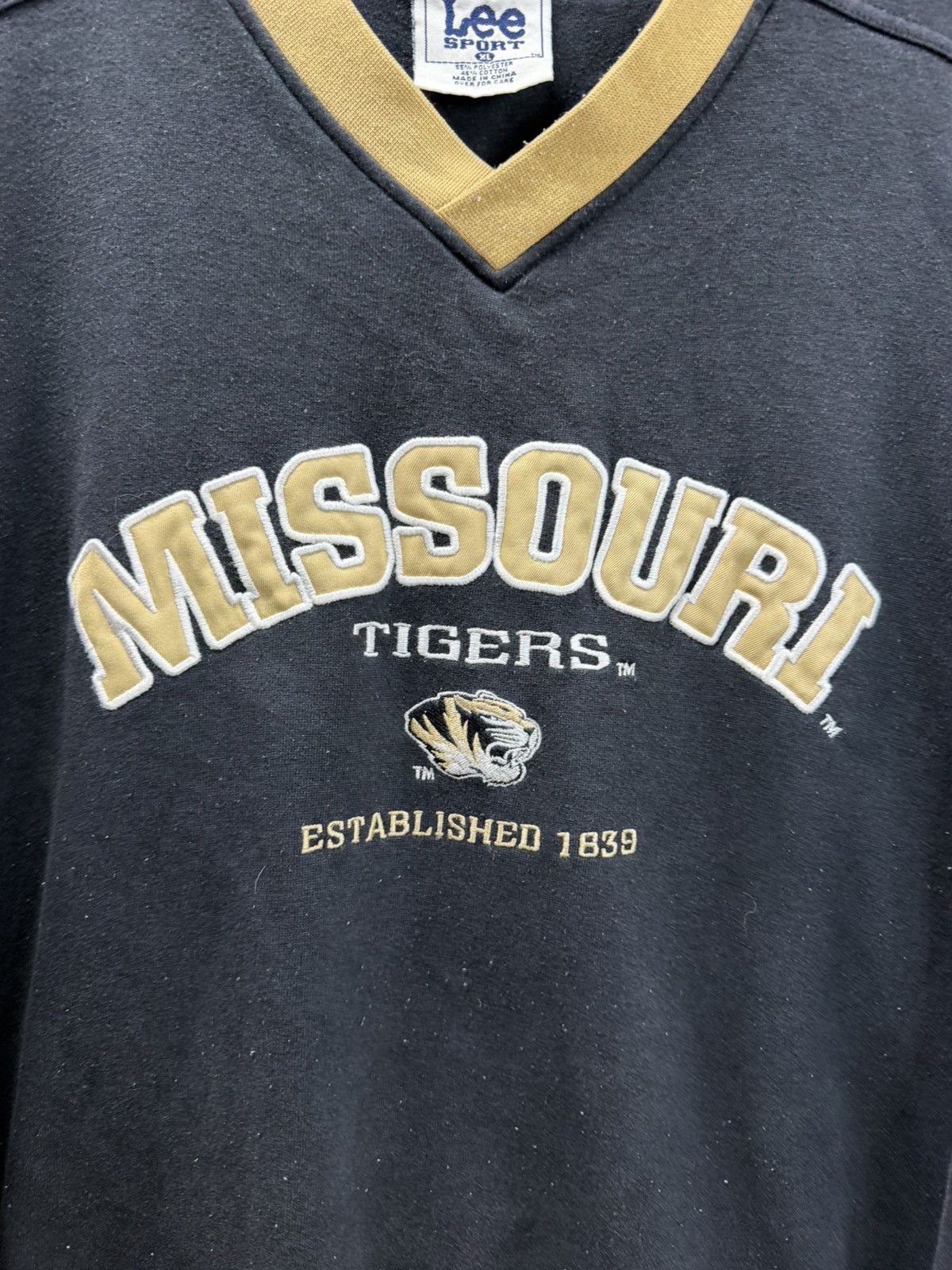 Lee Vintage 90s Mizzou Missouri Tigers Lee sports sweatshirt Size US XL / EU 56 / 4 - 3 Thumbnail