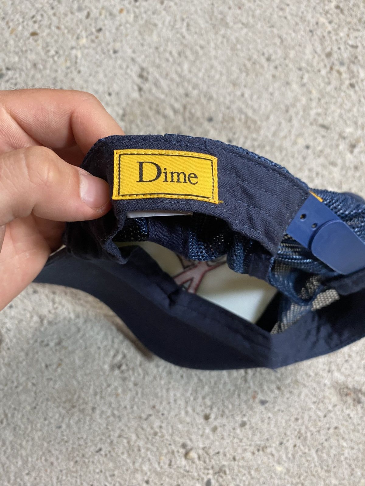 Dime Dime streetwear cap navy Stussy supreme hat Size ONE SIZE - 5 Thumbnail