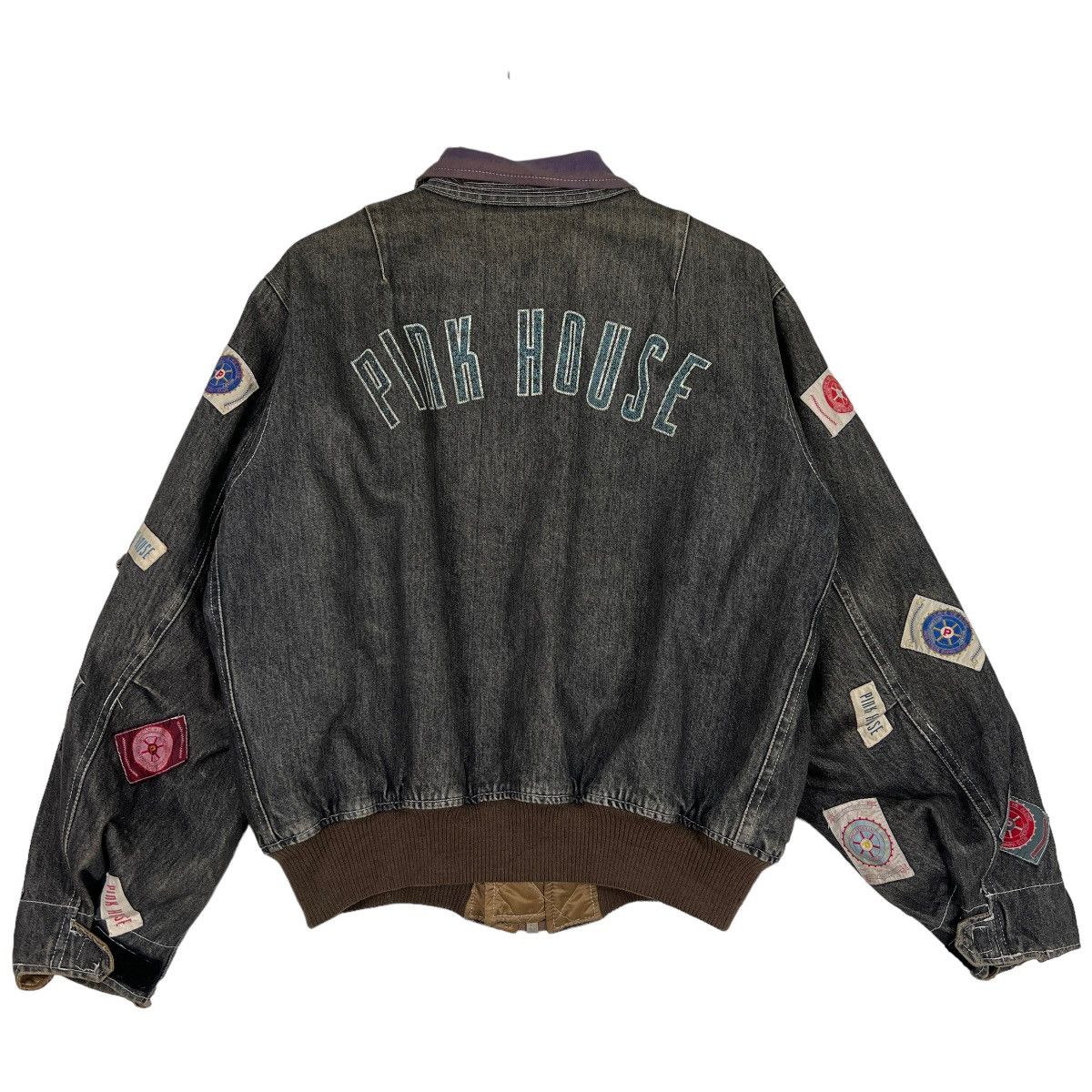 Pink House 🔥 ARCHIVES PINK HOUSE MULTI PATCHES DENIM BOMBER JACKET Size US M / EU 48-50 / 2 - 2 Thumbnail