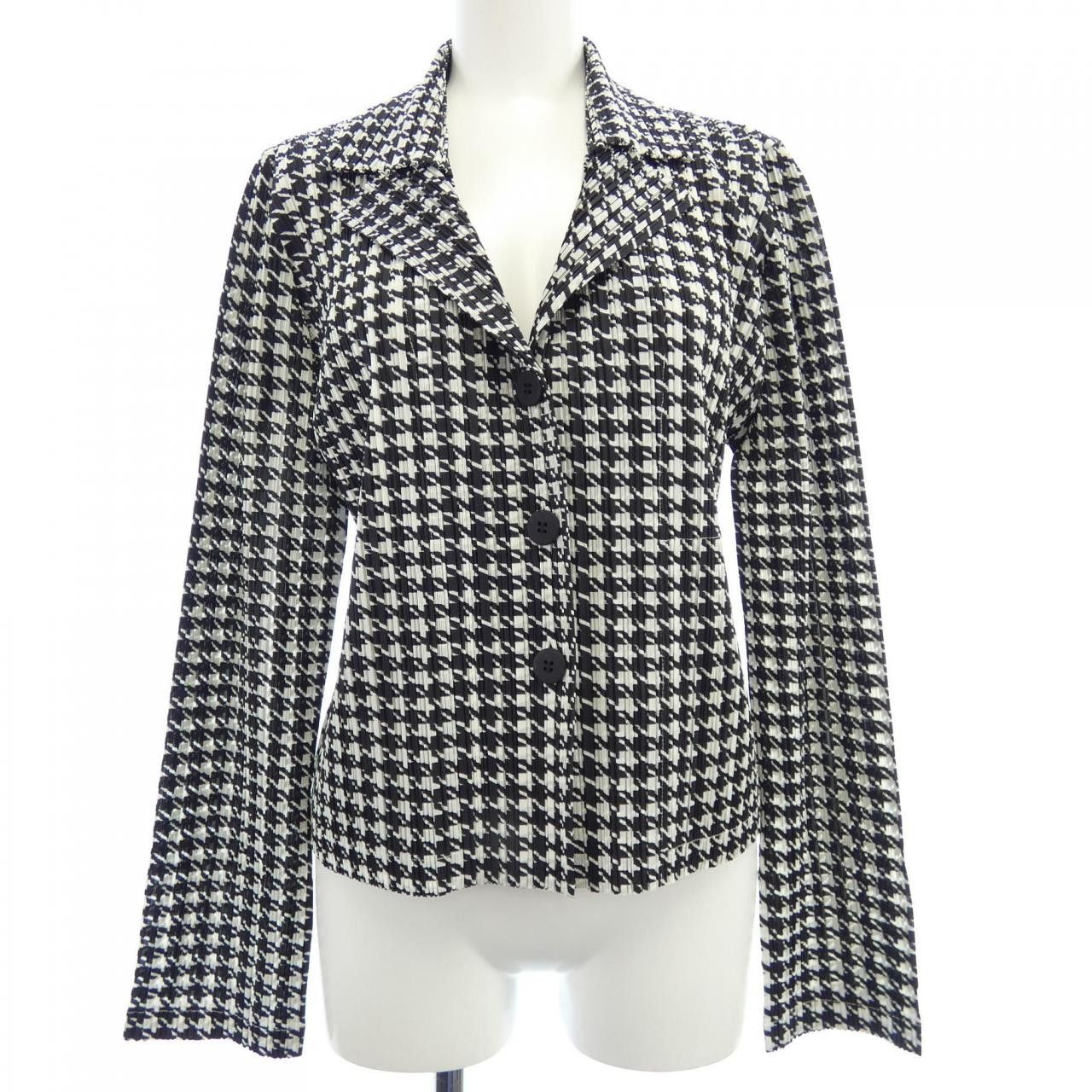 Other Other Pleats Please Houndstooth Jacket Others Outerwear PP01-JD851 DUTY FREE for USA Size ONE SIZE - 1 Thumbnail