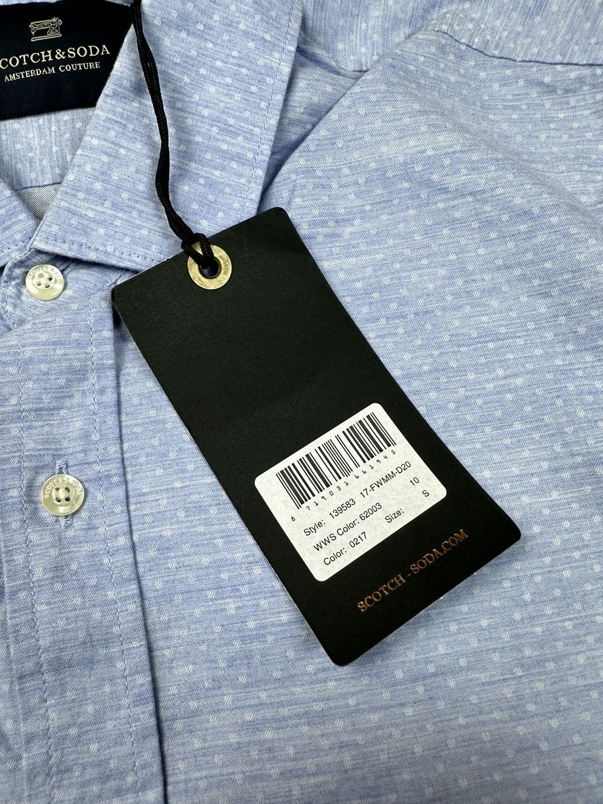 Scotch & Soda Classic Scotch&soda Pea buttoned shirt Light Blue Size US S / EU 44-46 / 1 - 5 Thumbnail