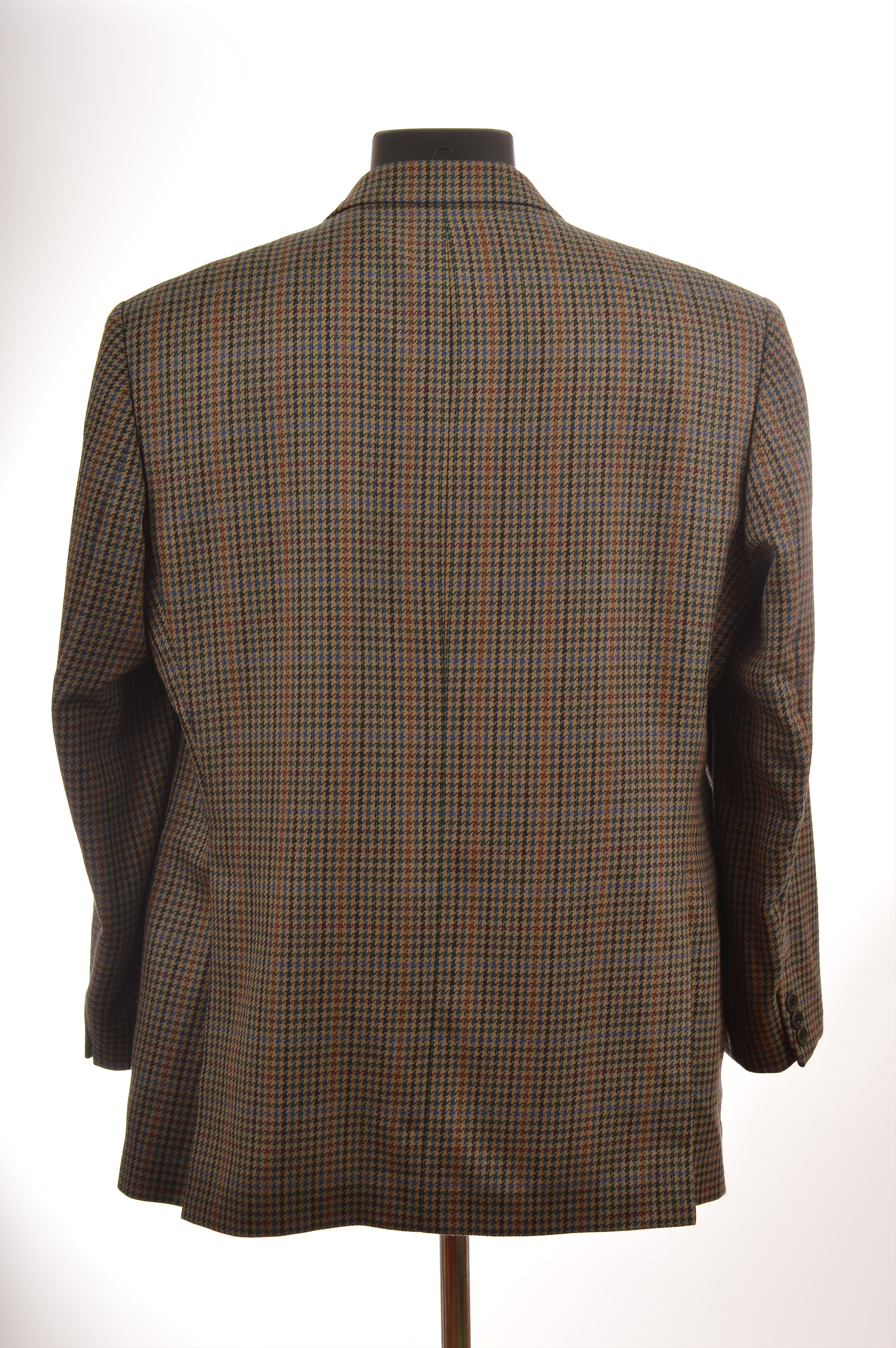 DAKS Daks Signature Vintage Houndtooth Blazer Jacket Size 42S - 4 Thumbnail