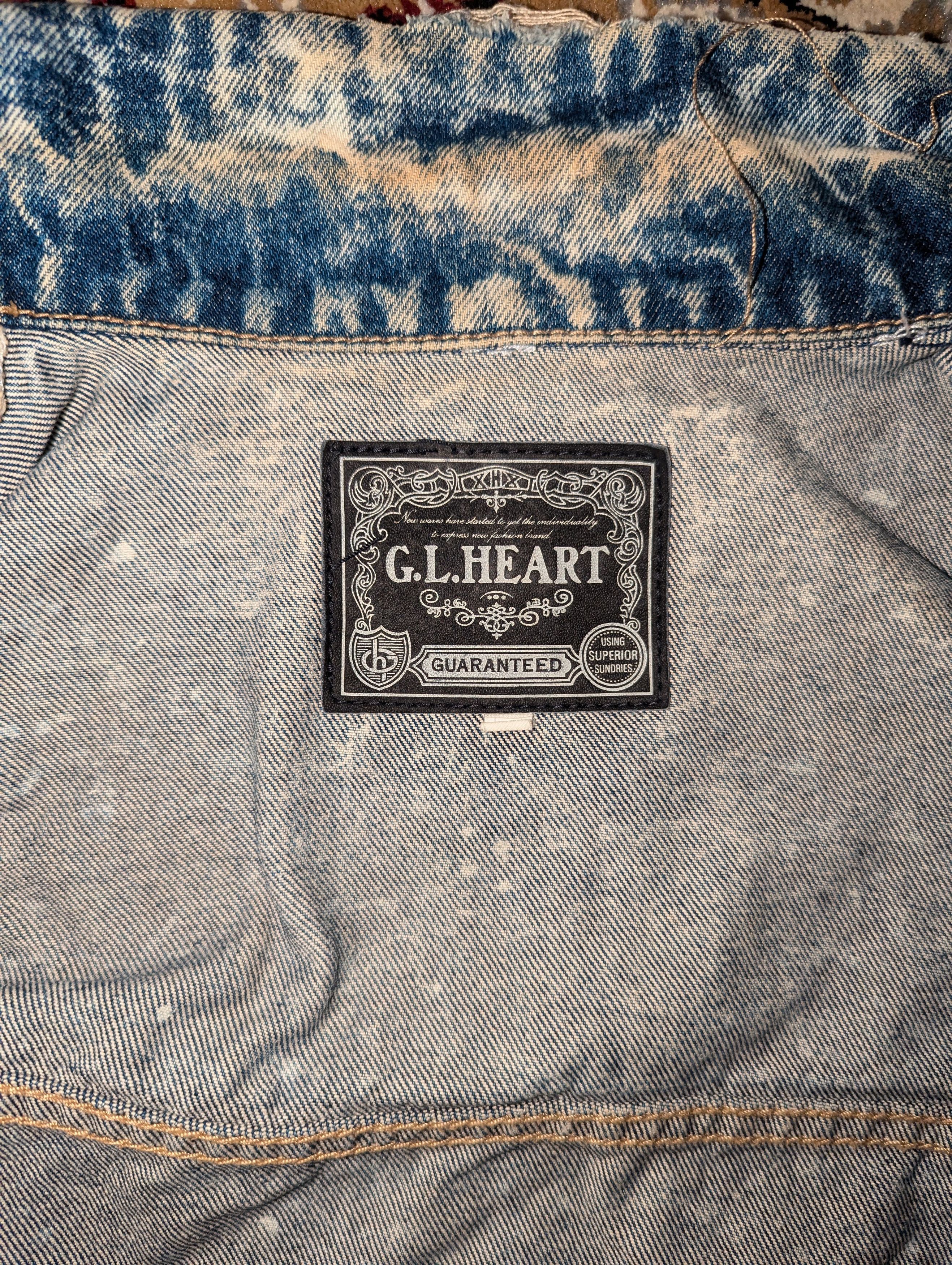 Japanese Brand GL Heart acid wash denim jacket Size M / US 6-8 / IT 42-44 - 7 Thumbnail