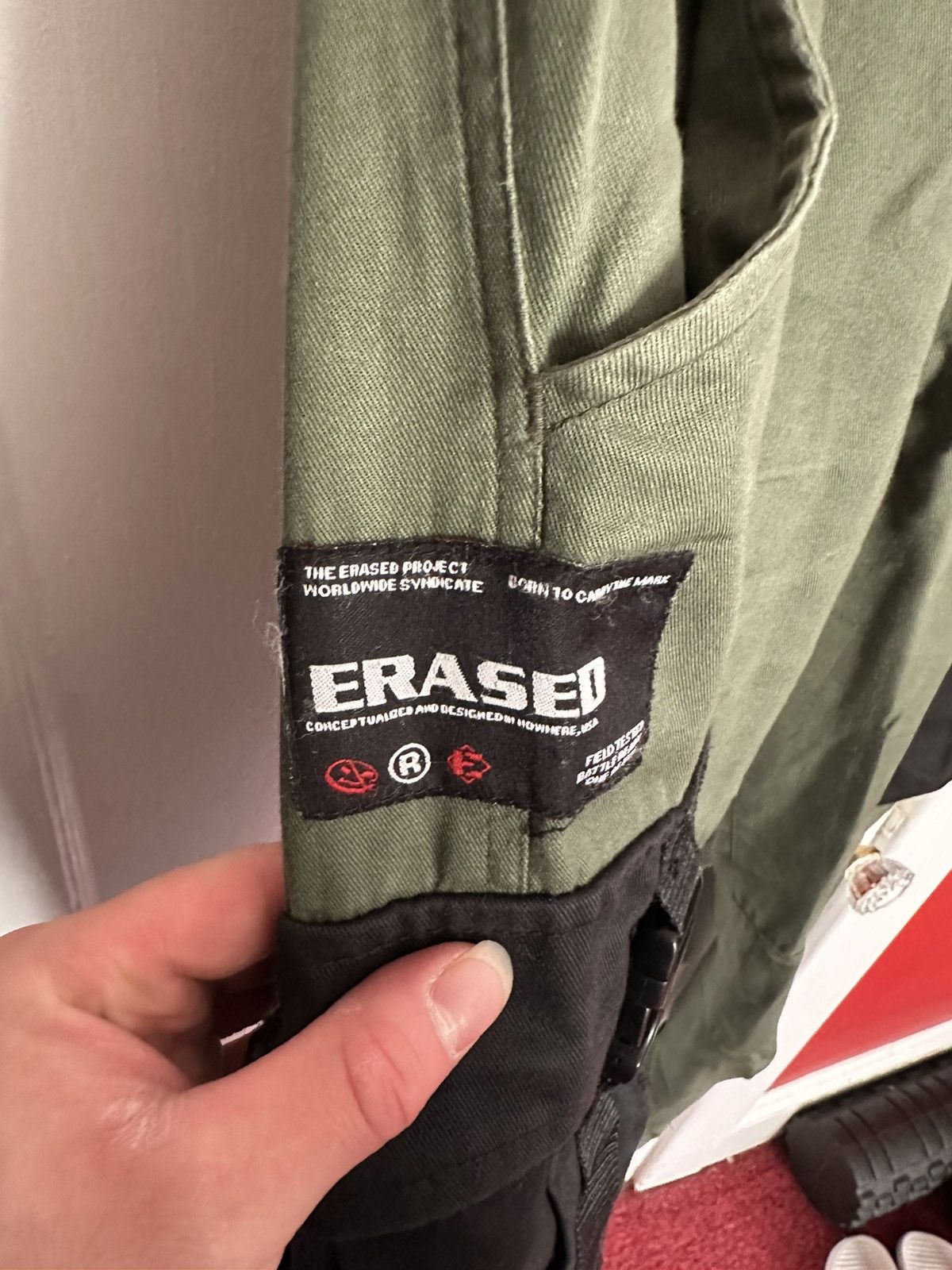 Erased Project Erased Project - Cargo Pants Version 1- Military Green - 32 Size US 32 / EU 48 - 4 Thumbnail