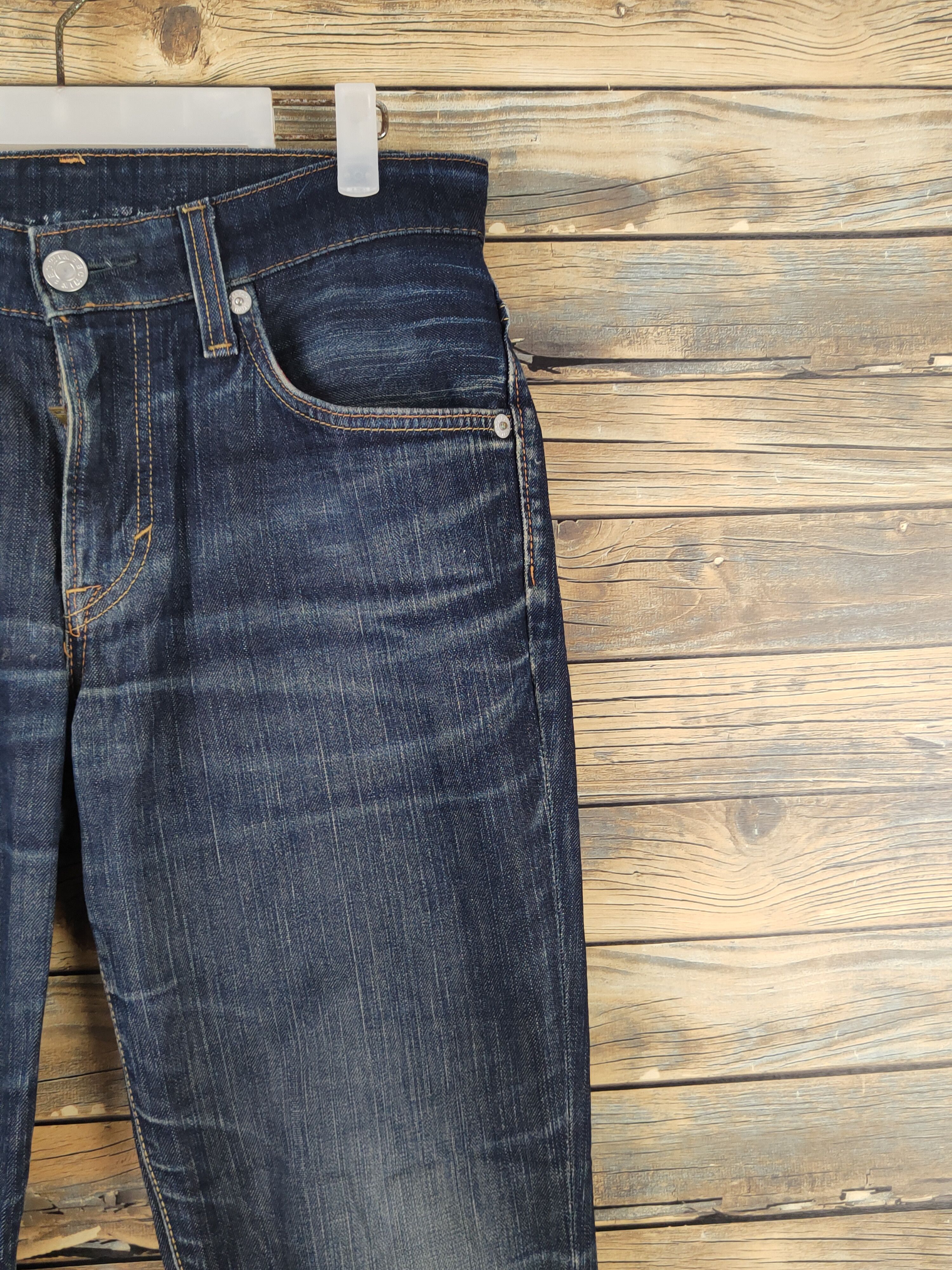 Edwin Edwin Dark Blue Distressed Ripped denim Jeans #W1400 Size US 31 - 5 Thumbnail