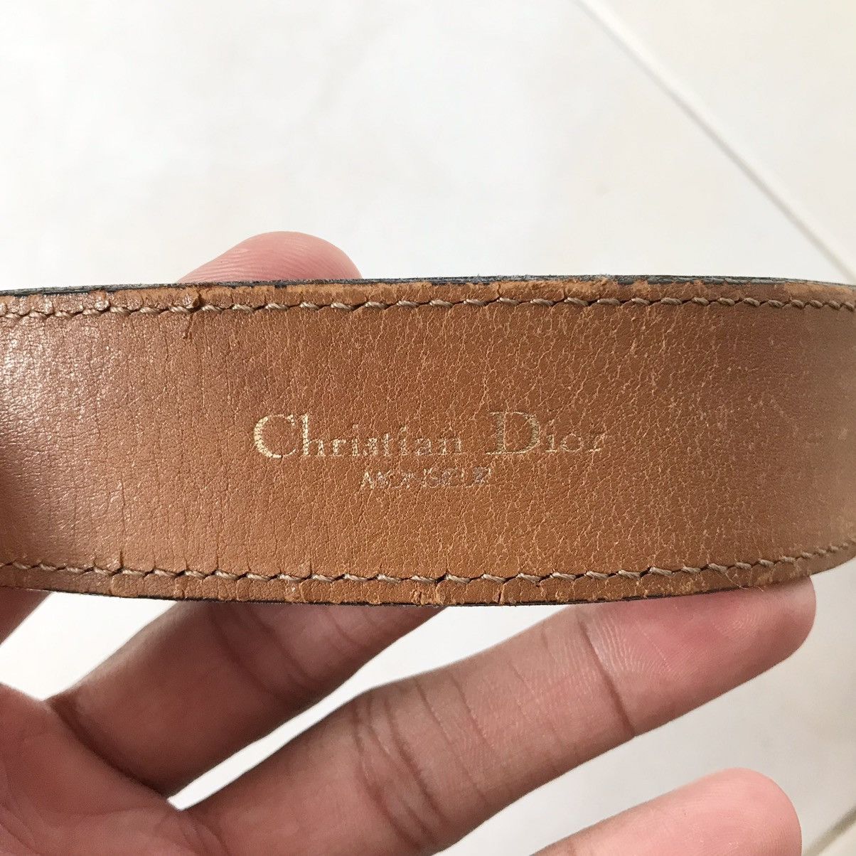Christian Dior Monsieur Vintage Christian Dior Monsieur Leather Ratchet Belt Size ONE SIZE - 8 Thumbnail