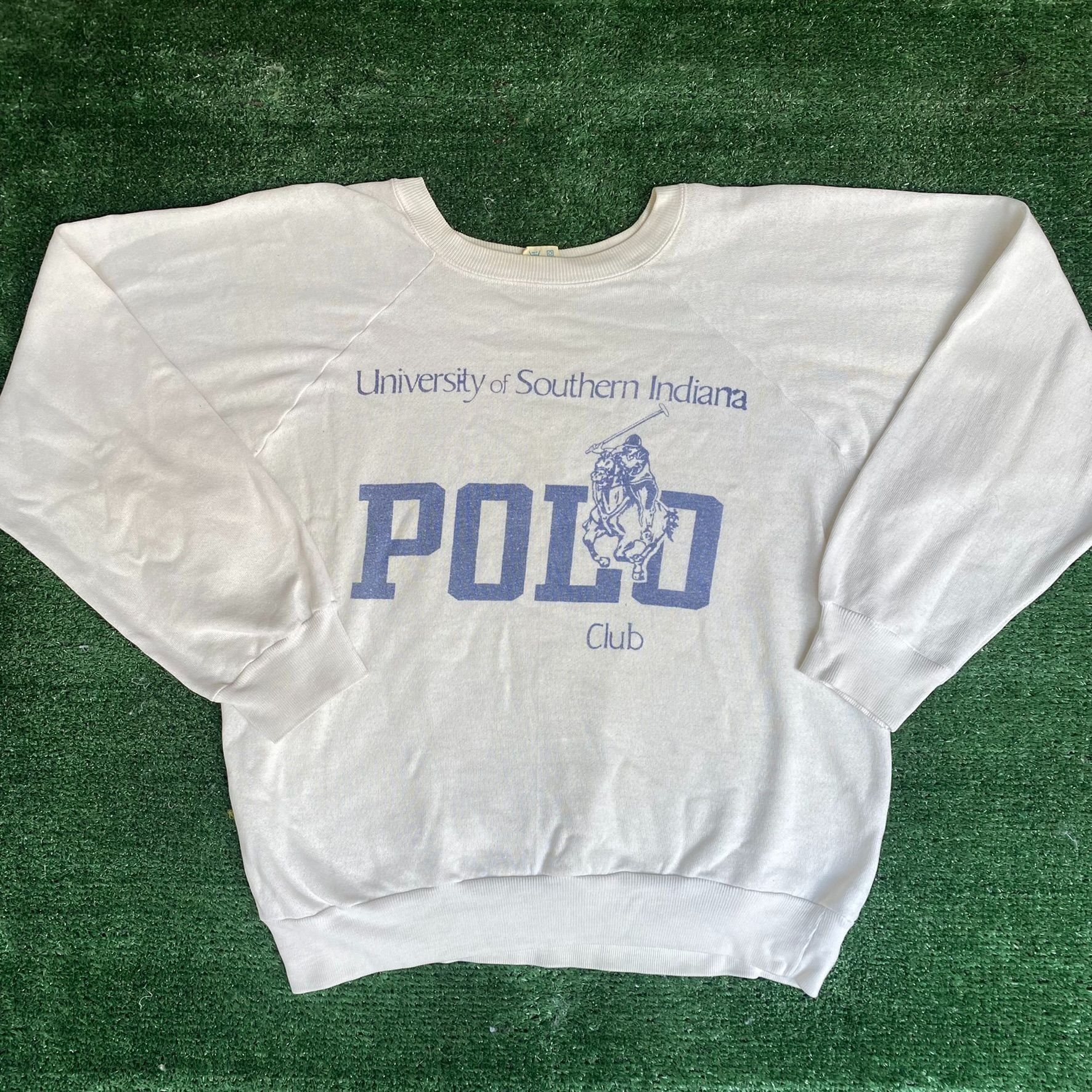 Champion Vintage 80s Polo Club Sweatshirt Southern Indiana Crewneck Size US M / EU 48-50 / 2 - 1 Thumbnail