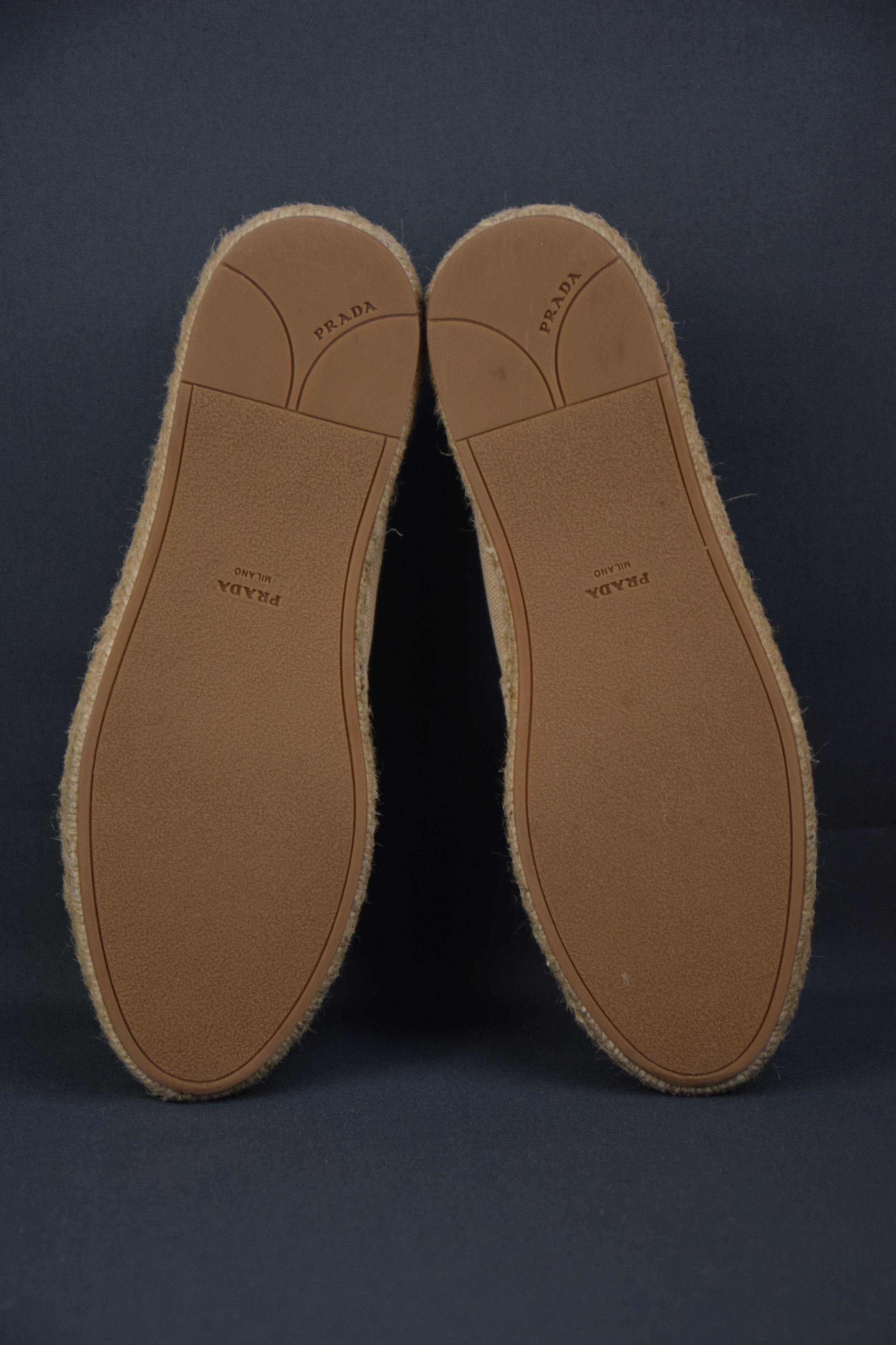 Prada PRADA Beige Espadrille Canvas Flats US 6.5 UK 4.5 EU 37.5 Size US 6.5 / IT 36.5 - 10 Thumbnail