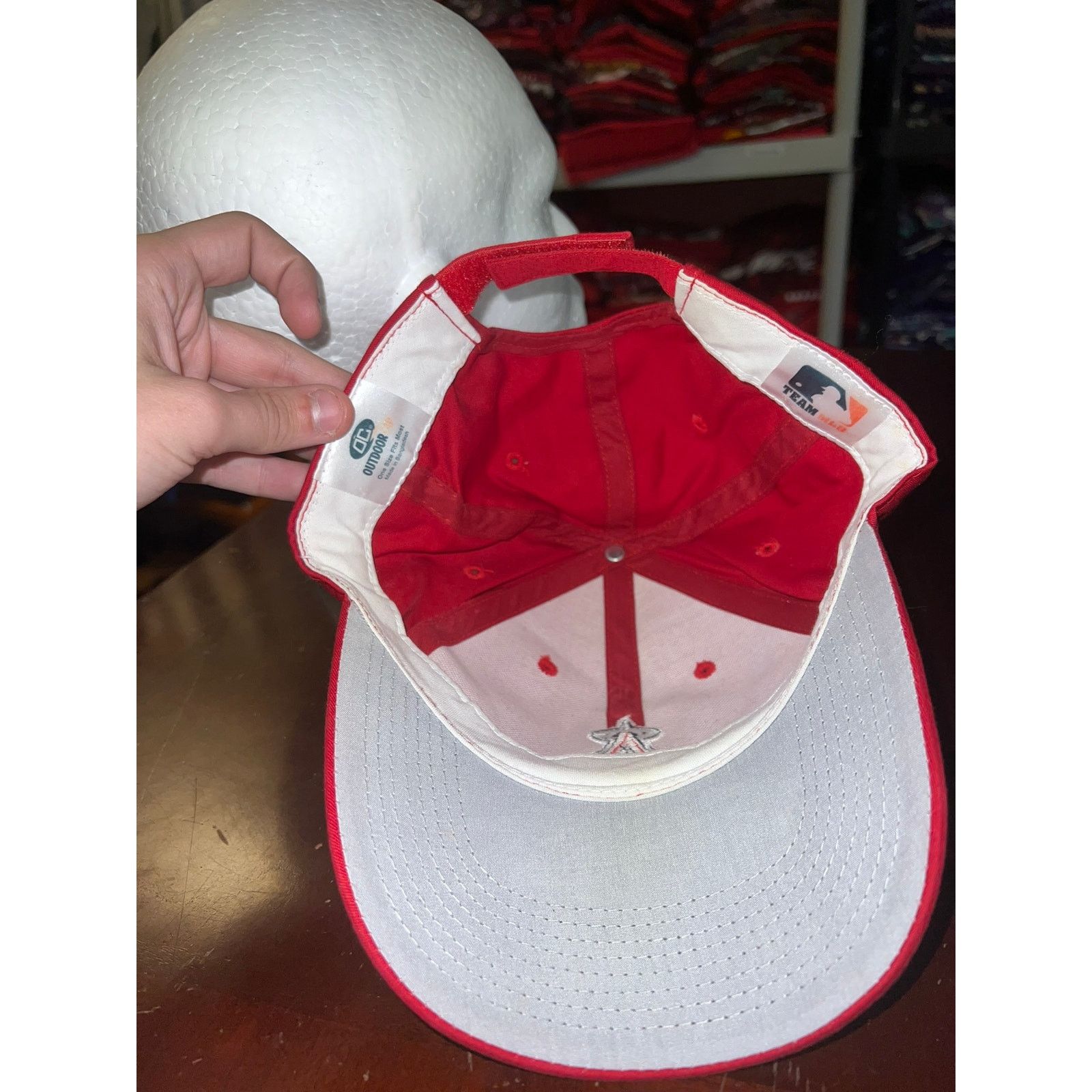 MLB Los Angeles Angels Hat Team MLB Baseball Red Cap Snapback Size ONE SIZE - 6 Thumbnail