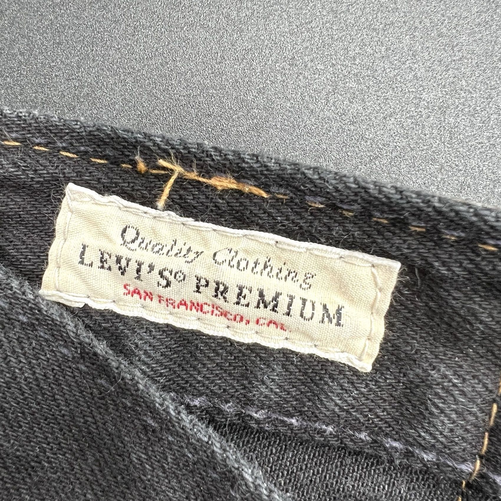 Levi's VINTAGE Levi’s 501 Denim Jeans Buttonfly 32x30 Black Size US 32 / EU 48 - 7 Thumbnail