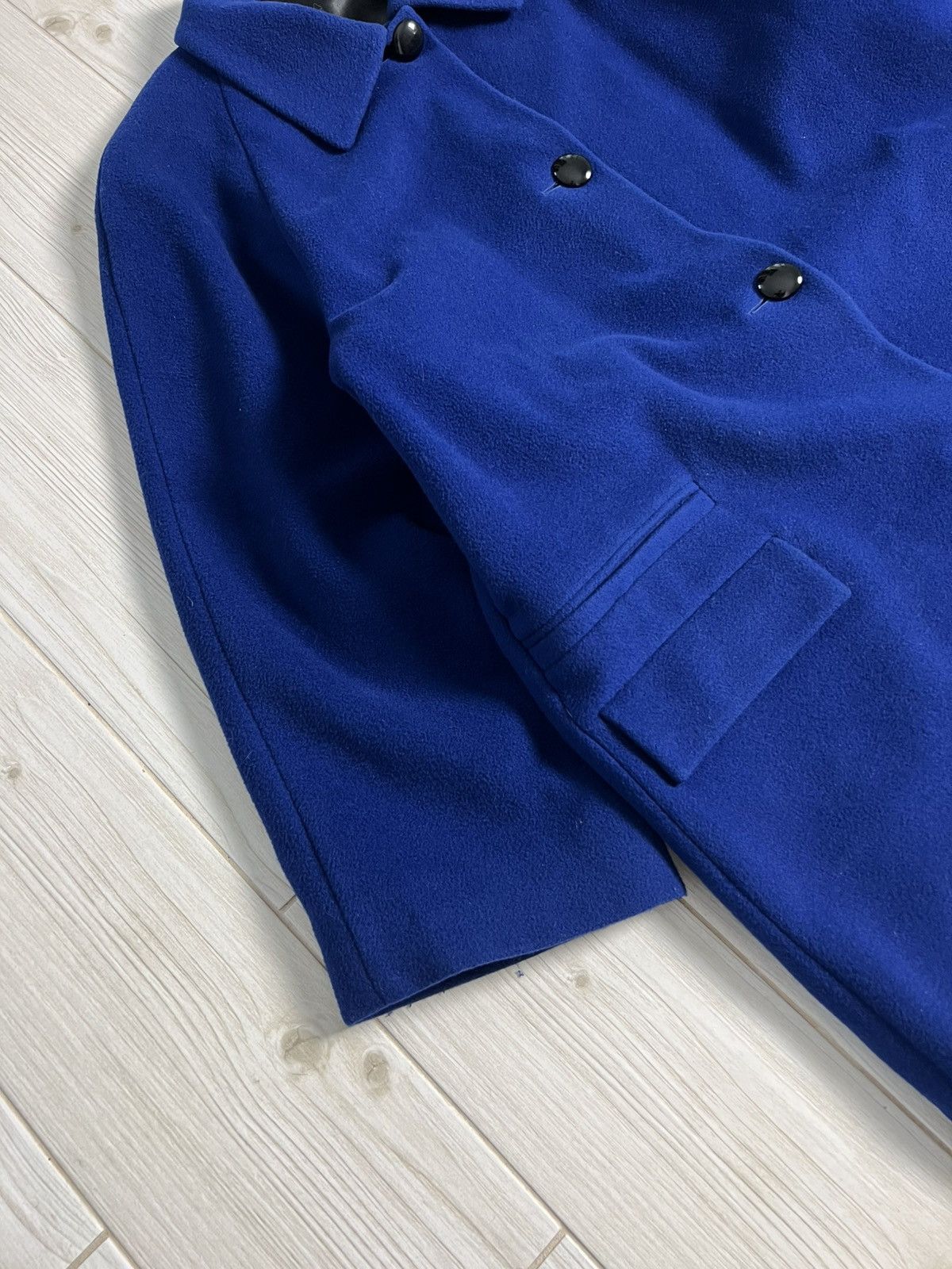 Versace Versace Coat Jacket Made in Italy Blue Wool 1990s Size US L / EU 52-54 / 3 - 9 Thumbnail