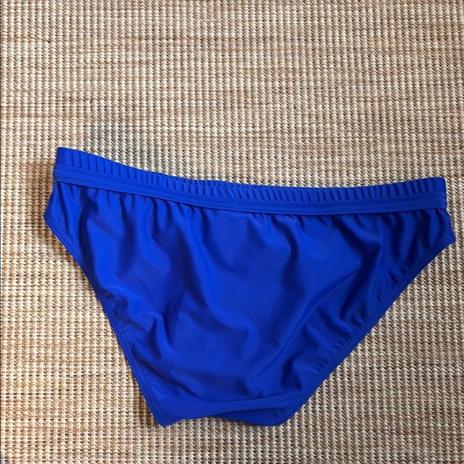 Moschino NWT Moschino Royal Blue Swim Briefs with Gold Logo Size M Size ONE SIZE - 4 Thumbnail