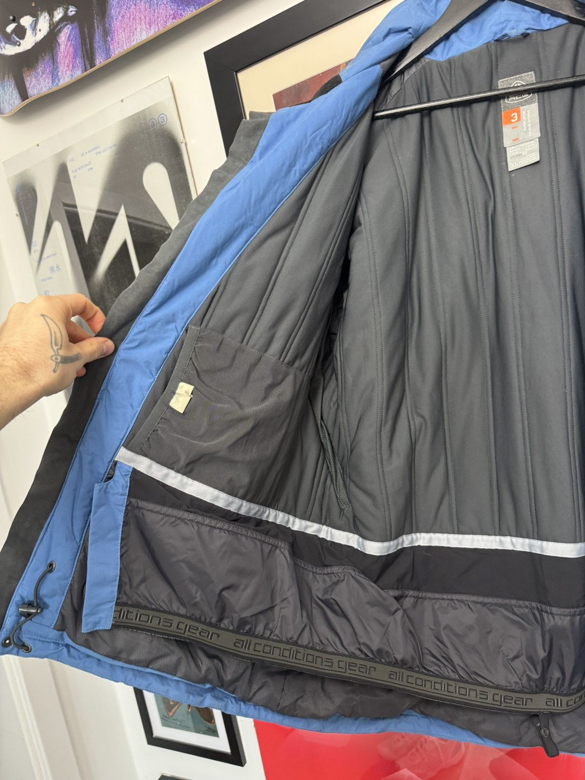 Nike Nike ACG Vintage Y2k Tech Windbreaker Jacket Hype Blue White Size US XL / EU 56 / 4 - 5 Thumbnail