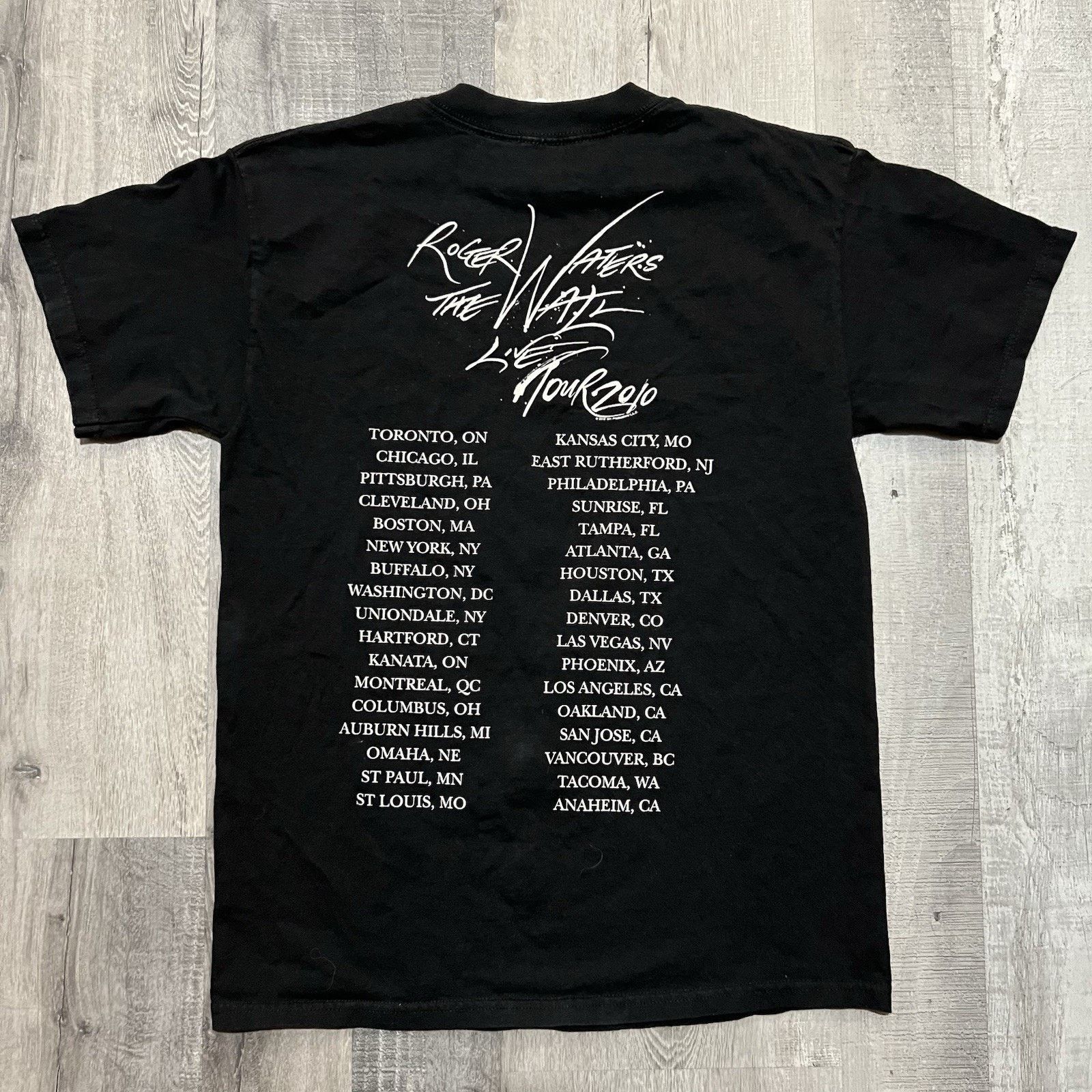 Alstyle Roger Waters The Wall Live Concert Tour T Shirt Black Mens M Size US M / EU 48-50 / 2 - 2 Thumbnail
