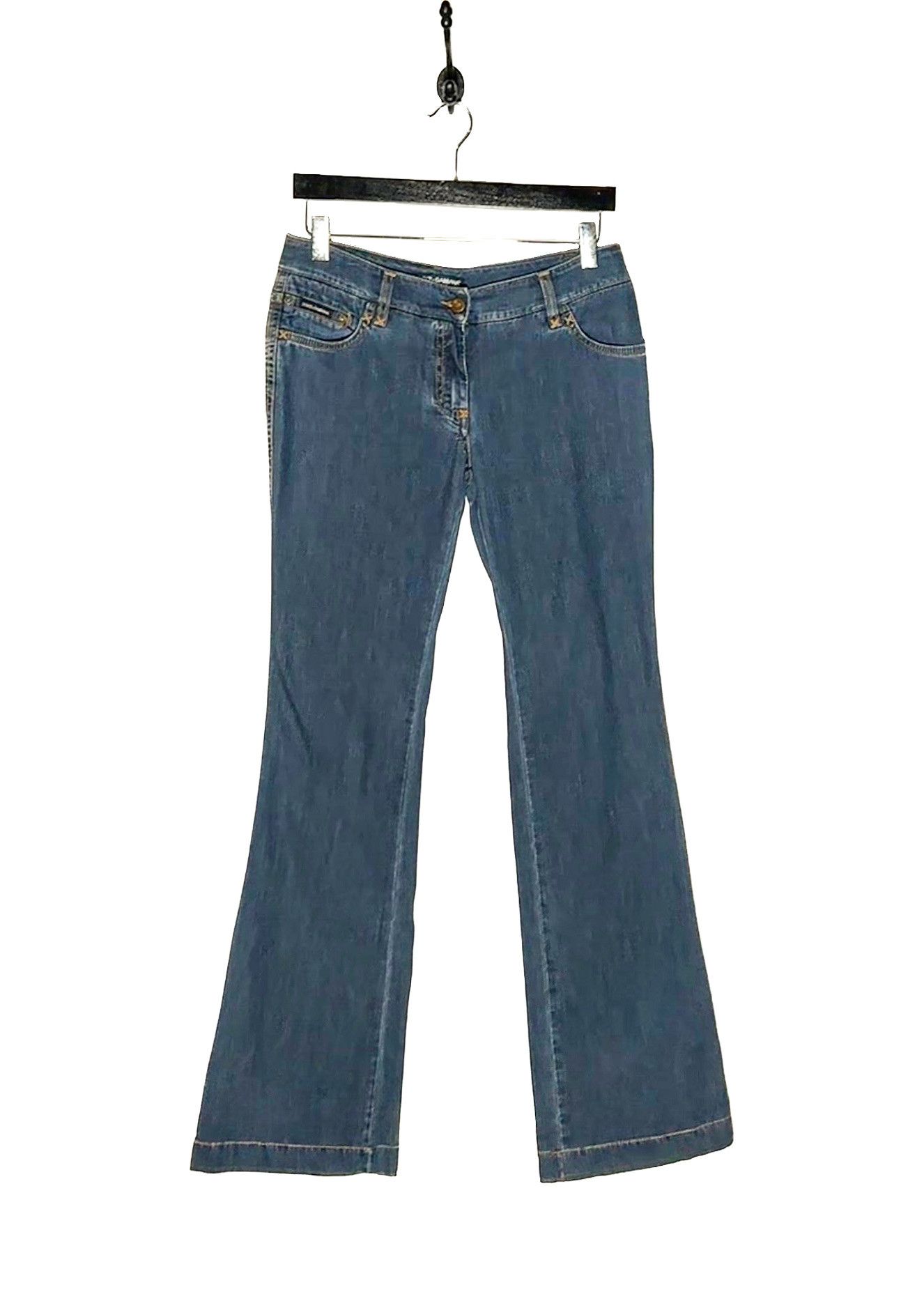 Dolce & Gabbana Dolce & Gabbana Vintage Blue Plaque Jeans Size 26" / US 2 / IT 38 - 1 Thumbnail