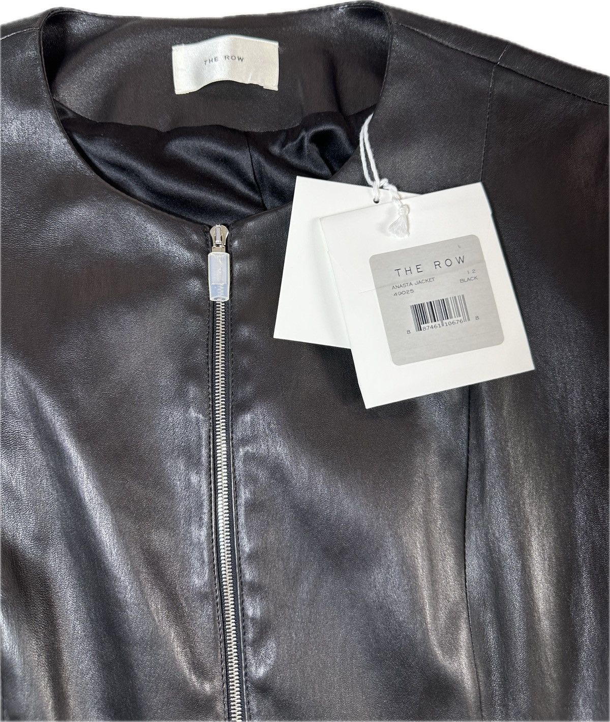 The Row The Row Anasta Jacket 100% Lambskin Leather Size XL / US 12-14 / IT 48-50 - 8 Thumbnail
