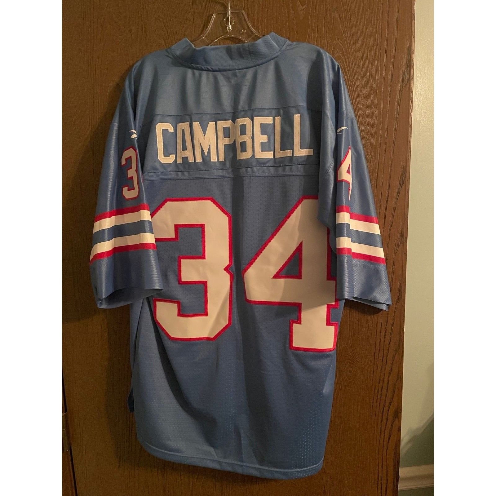 Houston Oilers Earl Campbell Reebok Throwback Pro Style T Shirt