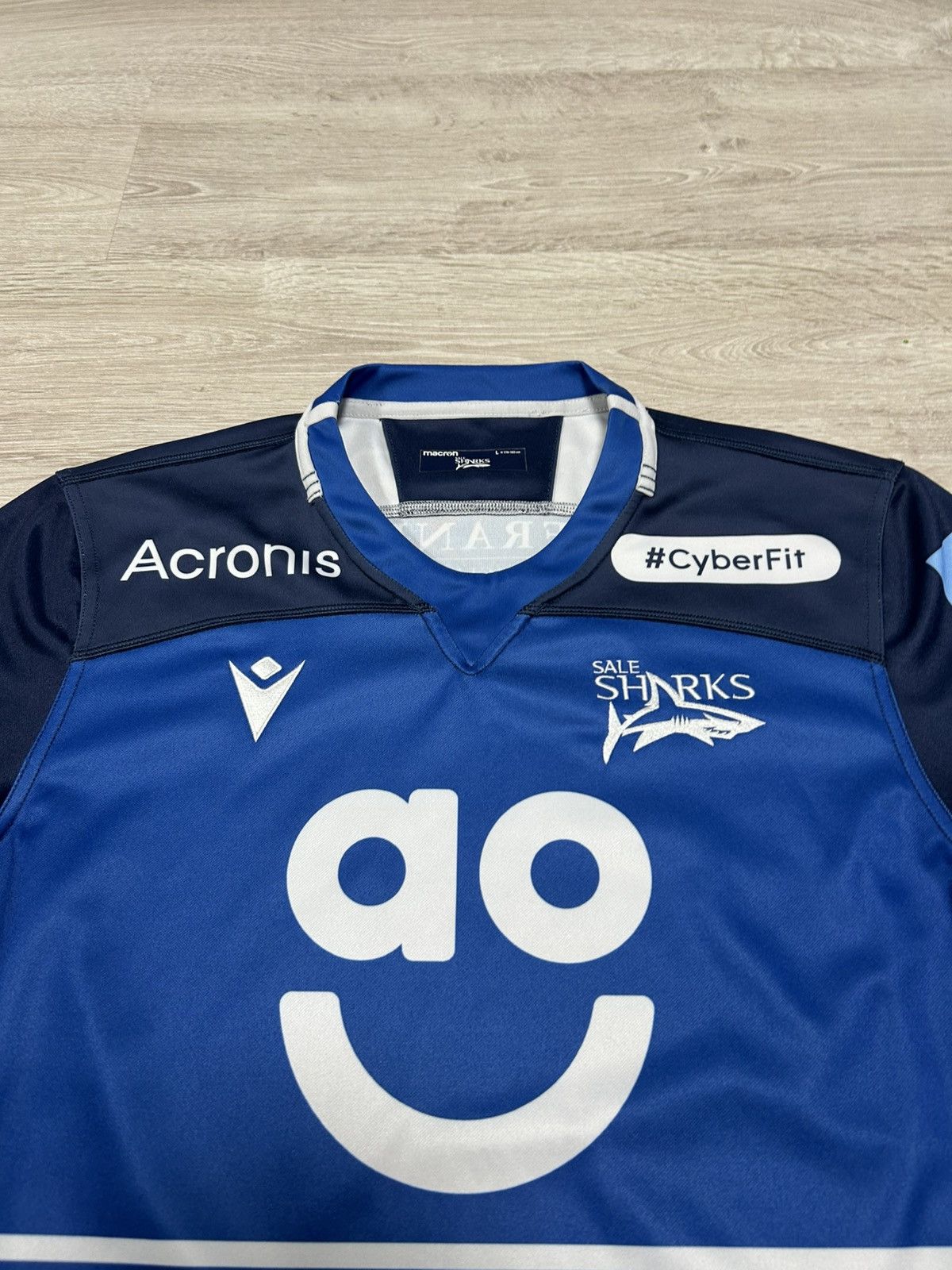 Macron Sale Sharks Rugby Home Shirt 2021/2022 Macron Size US L / EU 52-54 / 3 - 2 Thumbnail