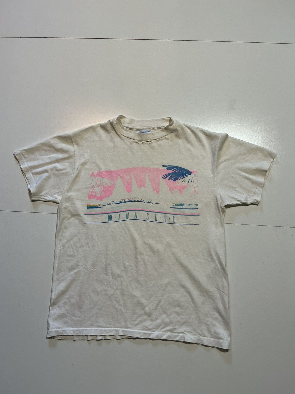 Vintage Vintage 90s Windstar Cruises Wind Song Ship Souvenir T-Shirt Size US L / EU 52-54 / 3 - 1 Thumbnail