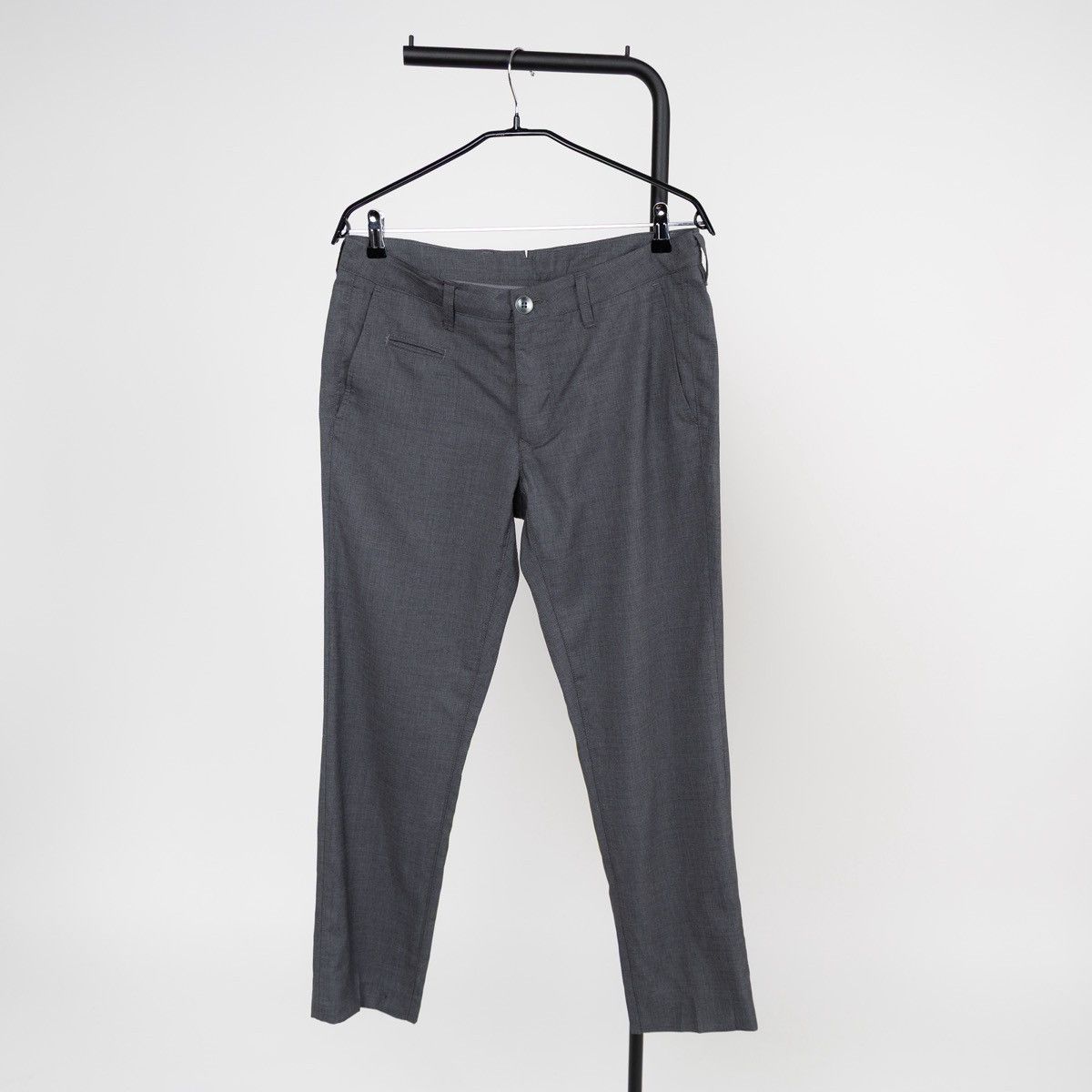 Other Artu Napoli Gray Wool Trousers Slim Fit Chino Classic Pants Size US 33 - 1 Thumbnail