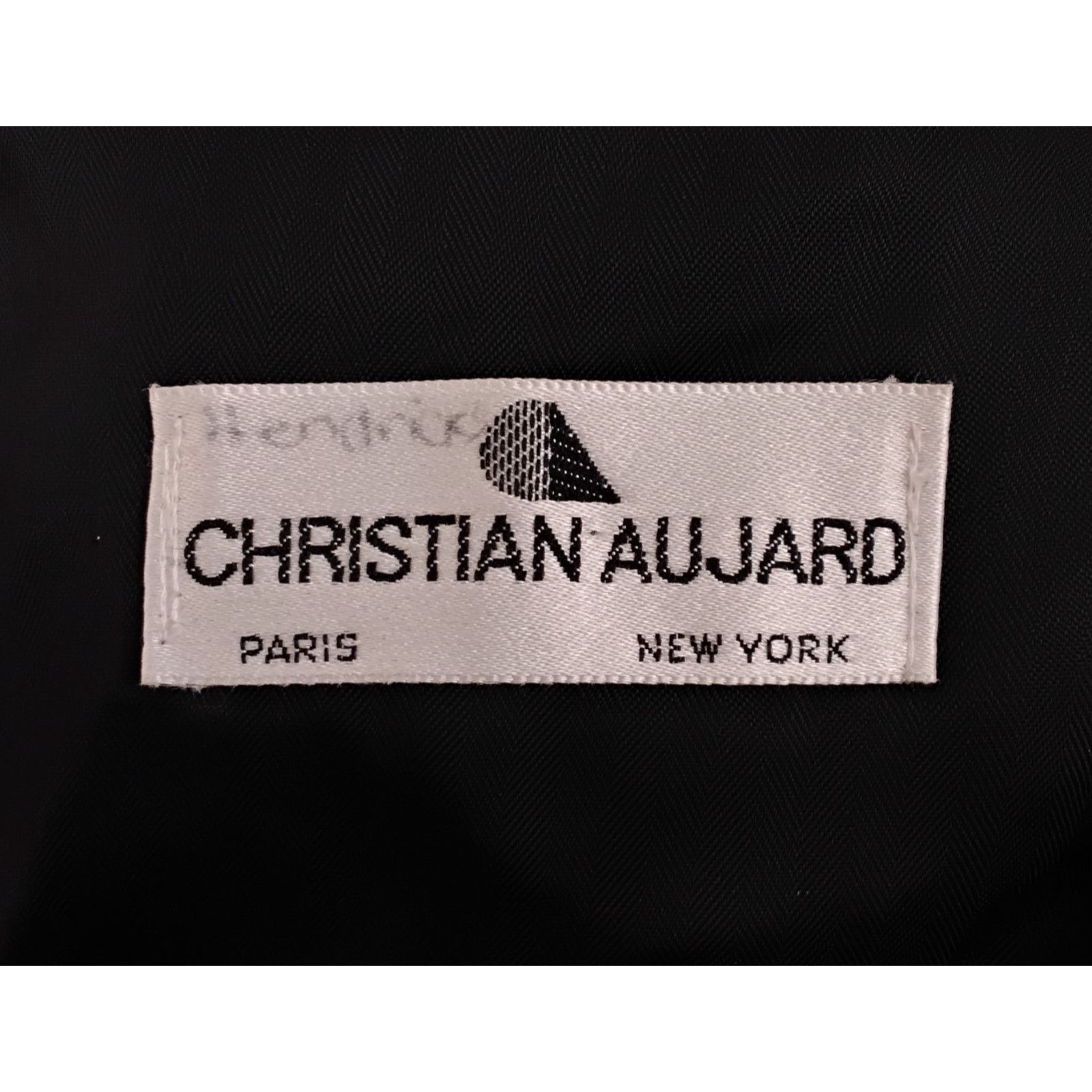 Other Christian Aujard Peacoat Men's 46 Chest Black Cashmere Blend Size US L / EU 52-54 / 3 - 7 Thumbnail