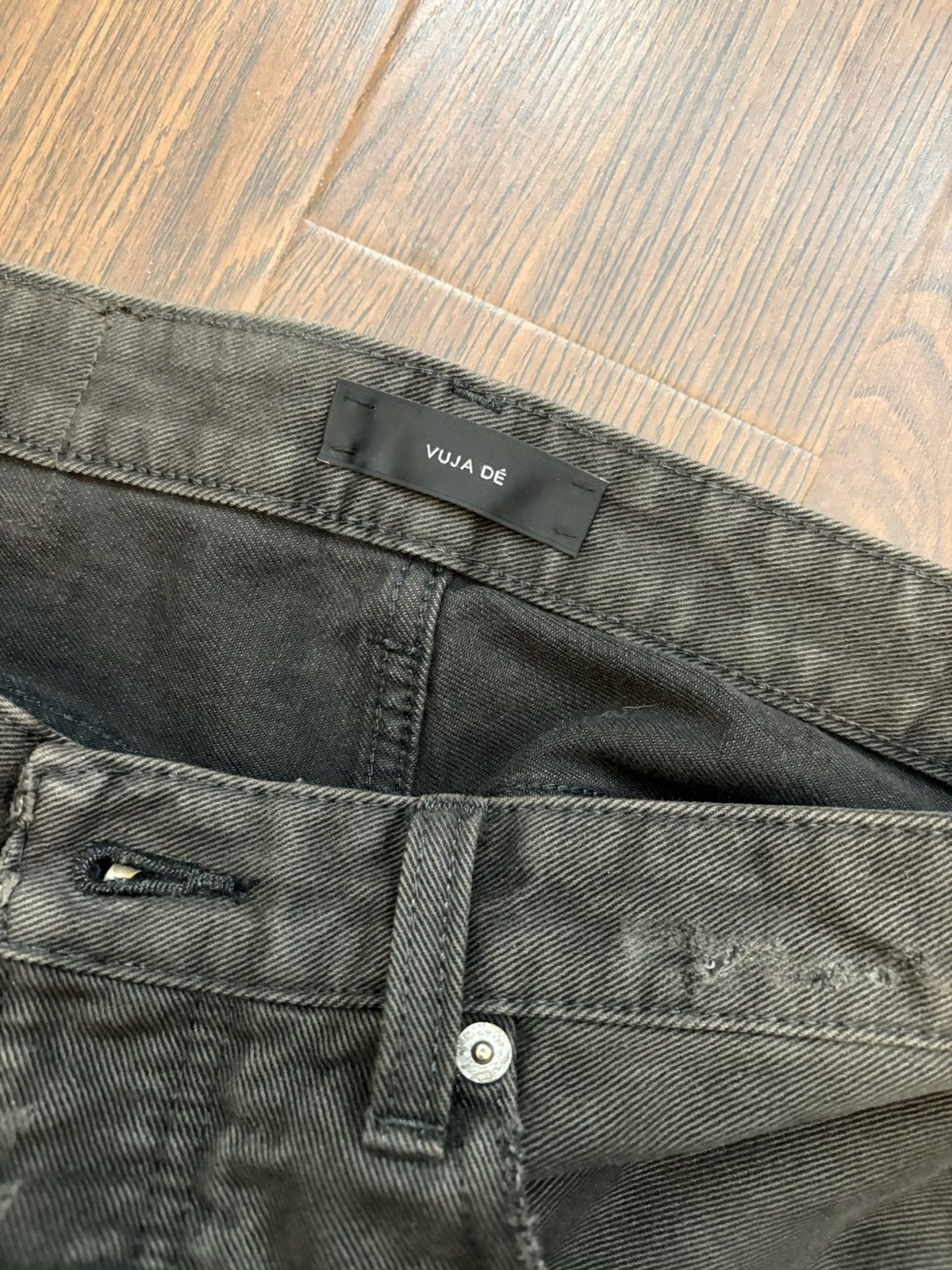 Vuja De Steve Garment Dyed Jeans in Shadow