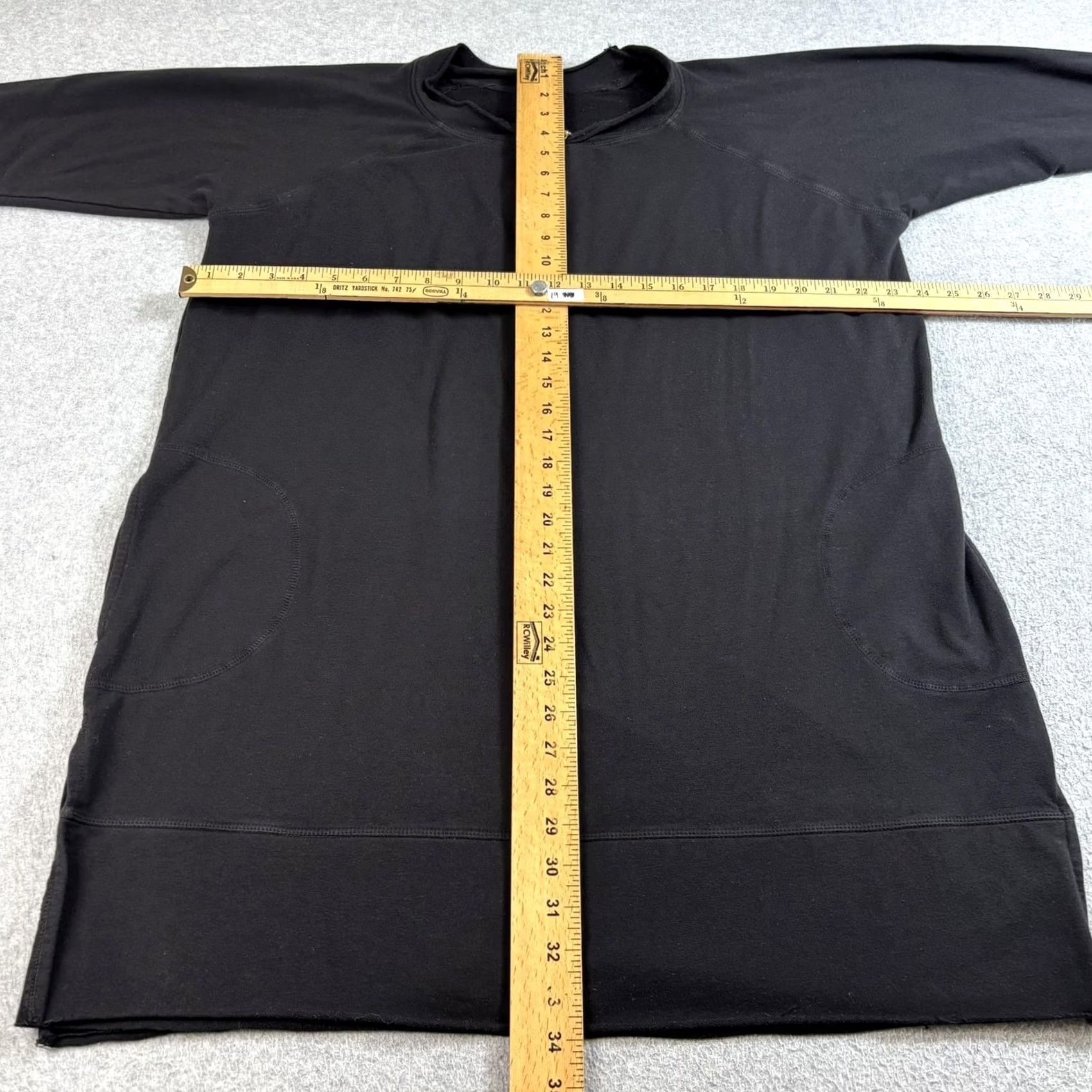 Vintage Urban Muu Muu Dress Women XL Black Lounge Tunic 3/4 Sleeve Lagenlook Boho Comf Size XL / US 12-14 / IT 48-50 - 5 Thumbnail