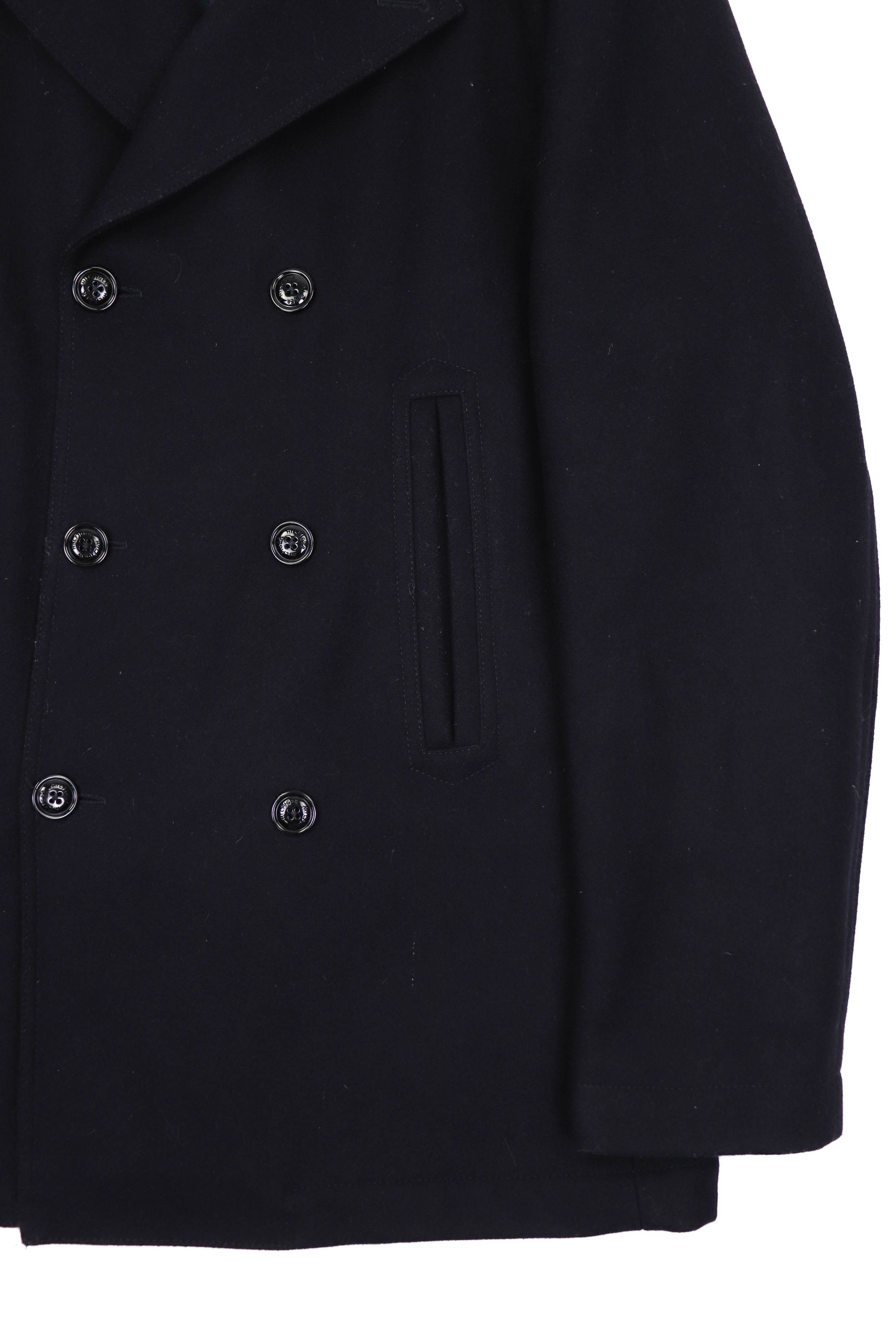 Tommy Hilfiger Tommy Hilfiger Double Breasted Dark Navy Blue Wool Peacoat Size US XXL / EU 58 / 5 - 5 Thumbnail